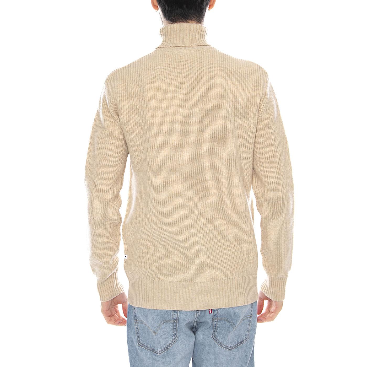 Hargreaves 2.0 -- Men's Turtleneck Sweater Beige Men MINIMUM - Image 3
