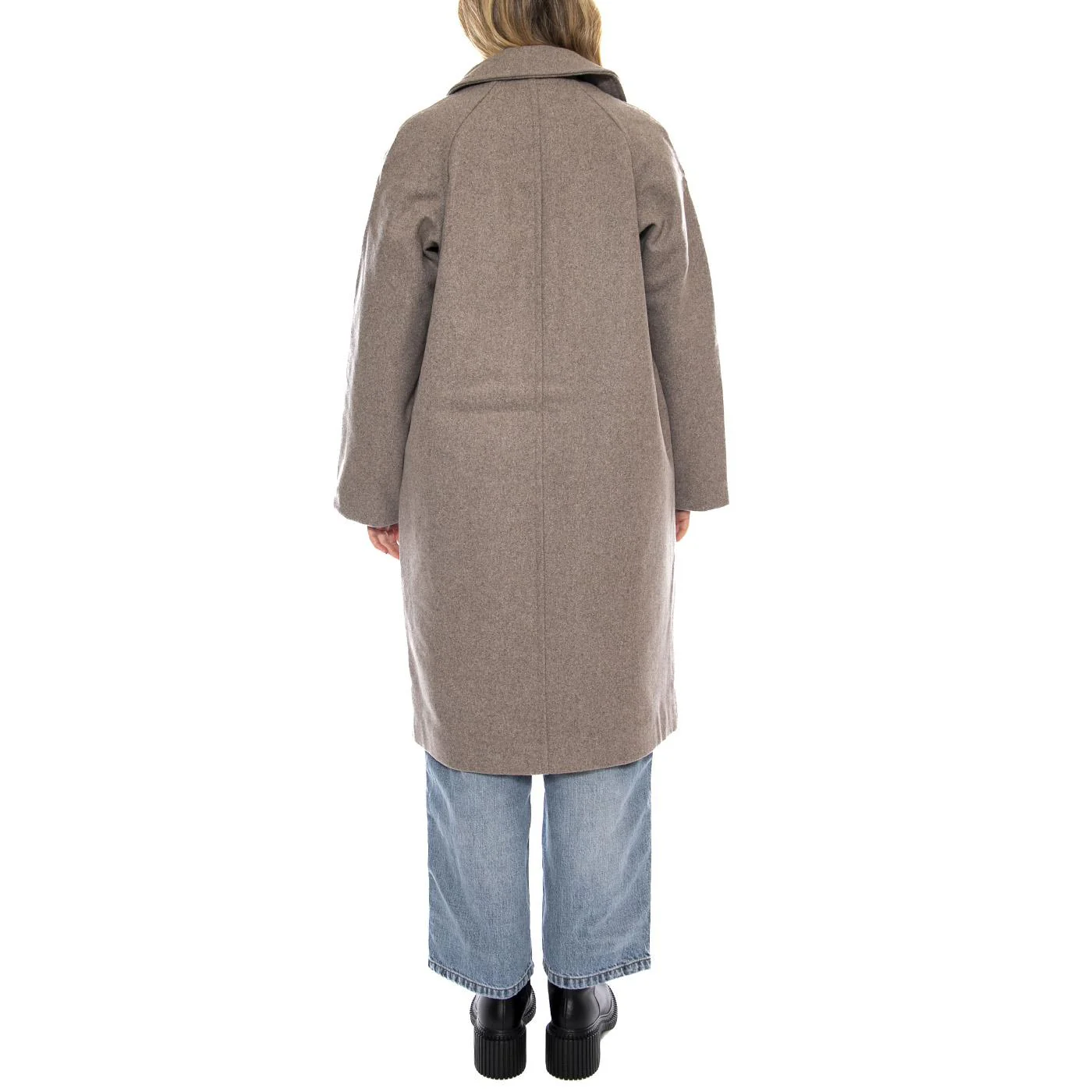 Hoshaa Pine Bark Melange -- Women's Multicolor Coat MINIMUM - Image 3