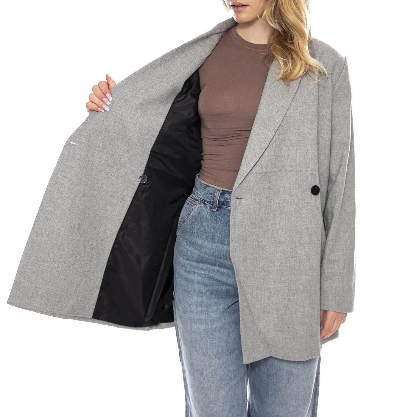 Linelina Gull Melange -- Gray Women's Jacket MINIMUM - Image 4