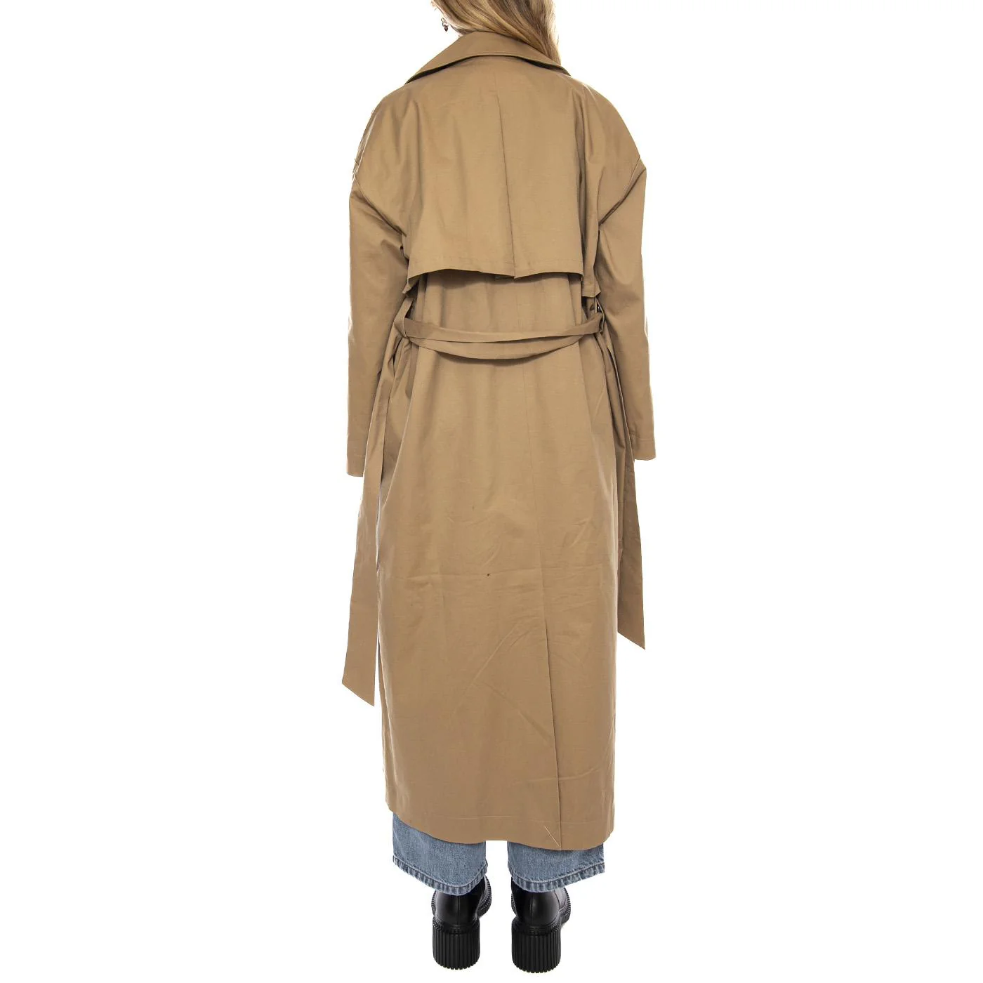 Trencho Safari -- Trench Coat Woman Beige Woman MINIMUM - Image 3