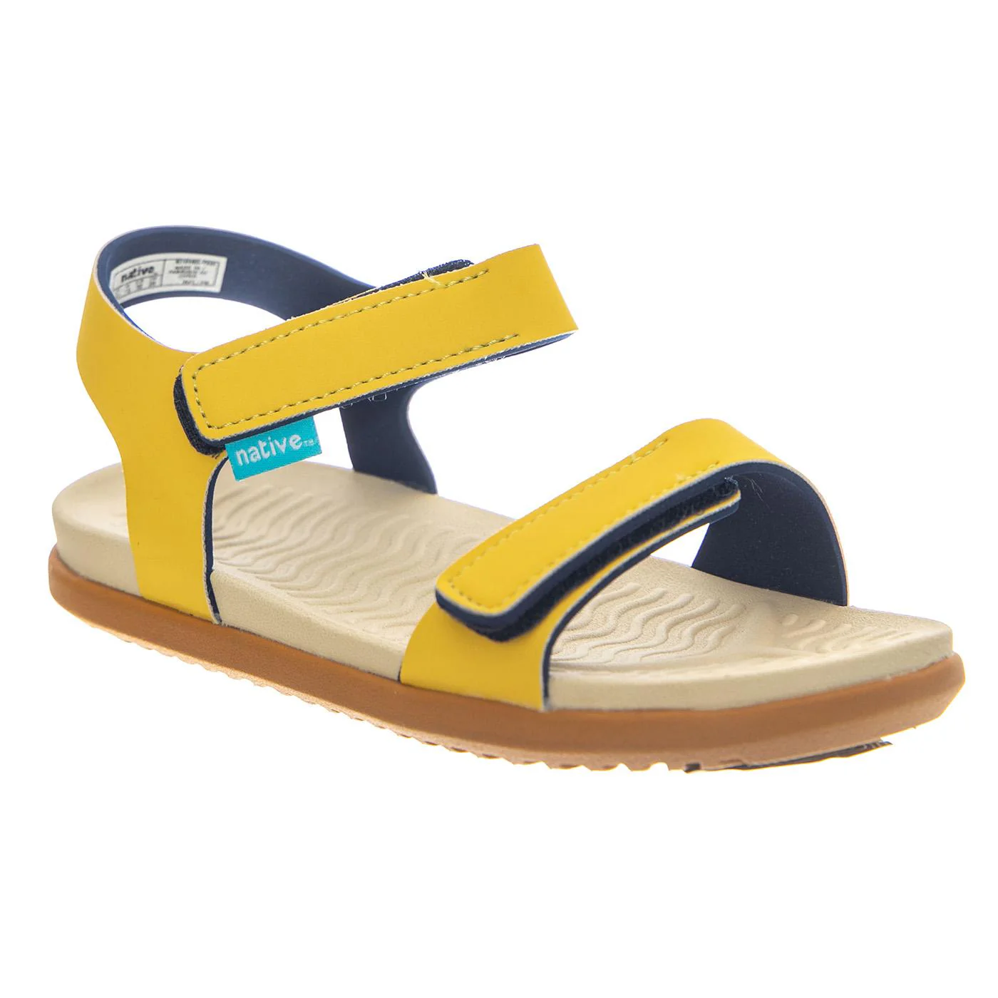 CHARLEY JUNIOR - Yellow Children's Sandals NATIVE - Image 2