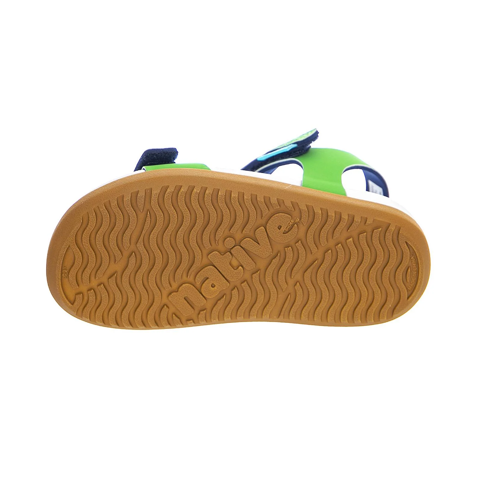 Charley Child Sandals - Green / White / Brown - Kids Green / Multicolor Sandals NATIVE - Image 5