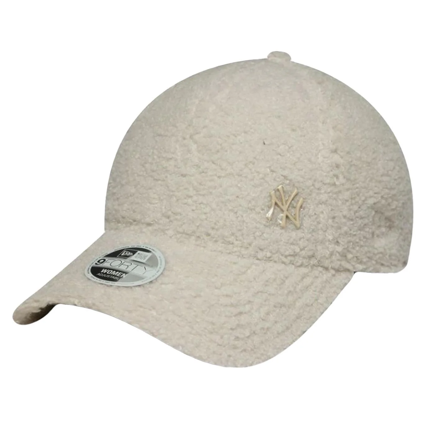 9FORTY New York Yankees MLB Borg - Beige Metal Logo Visor Cap NEW ERA ACCESSORIES
