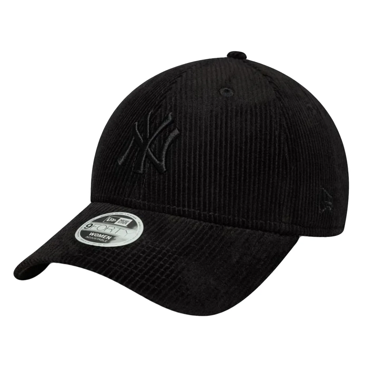 Cord 9FORTY Black New York Yankees - Black Velvet Cap with Tone-on-Tone Embroidery NEW ERA ACCESSORIES