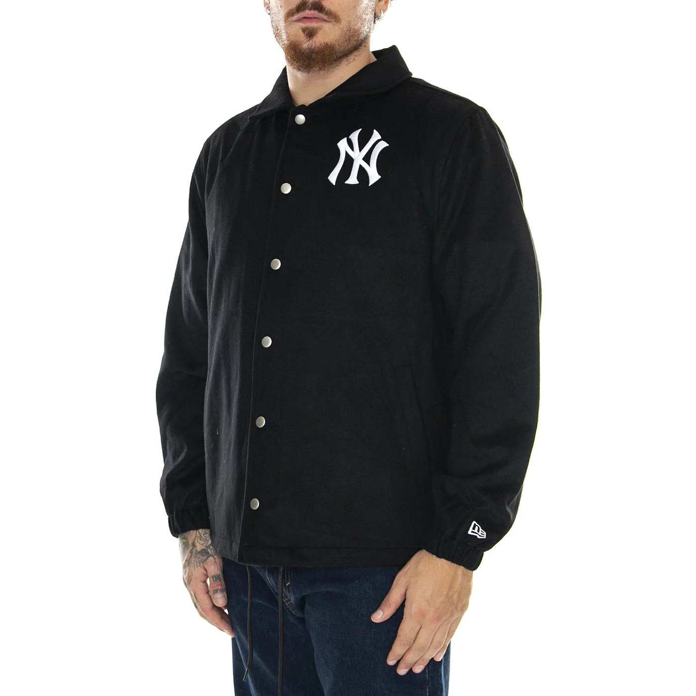 MLB Coaches Jacket Nevyan Black / White