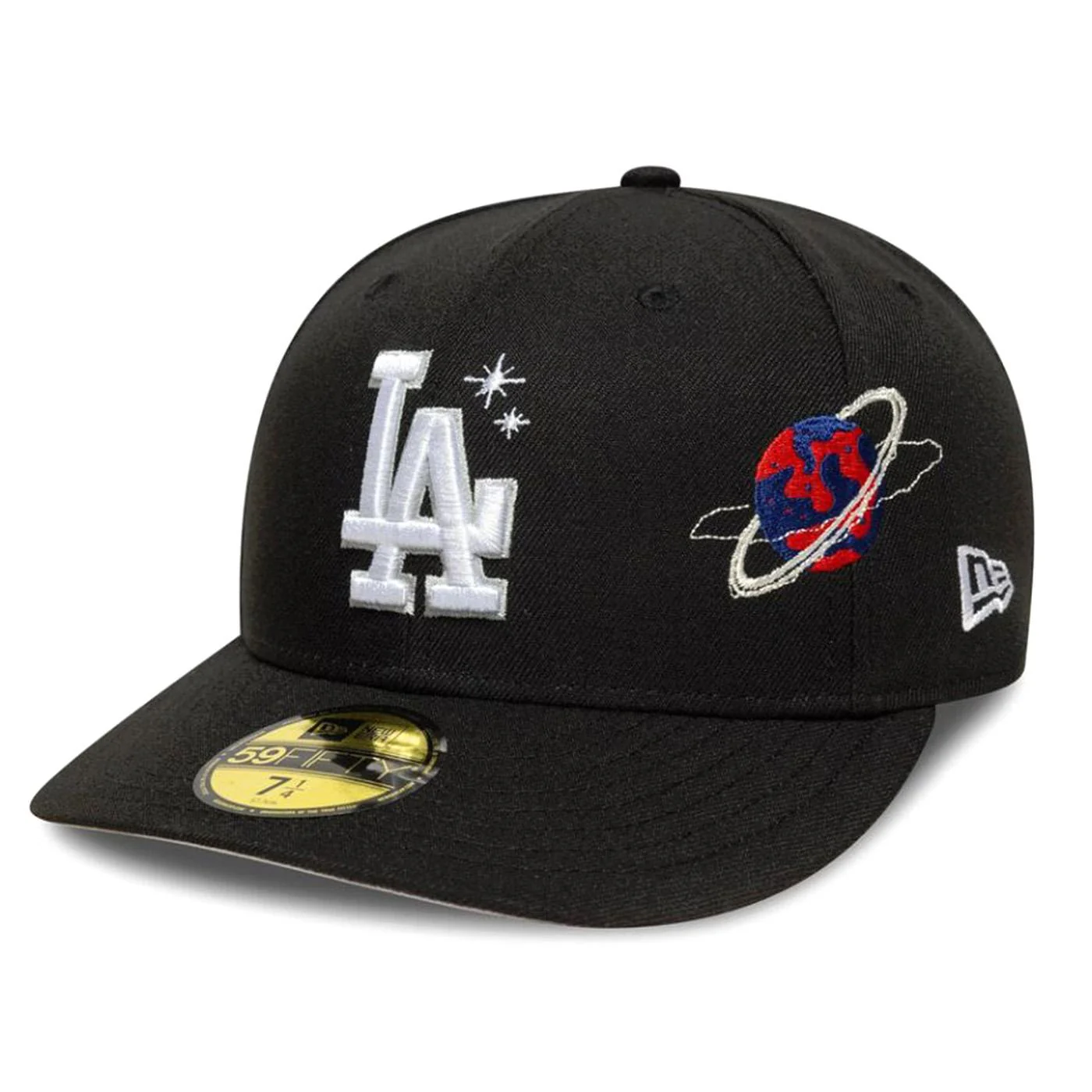 Planet Icon 59FIFTY Los Angeles Dodgers Black - Black Cap NEW ERA ACCESSORIES