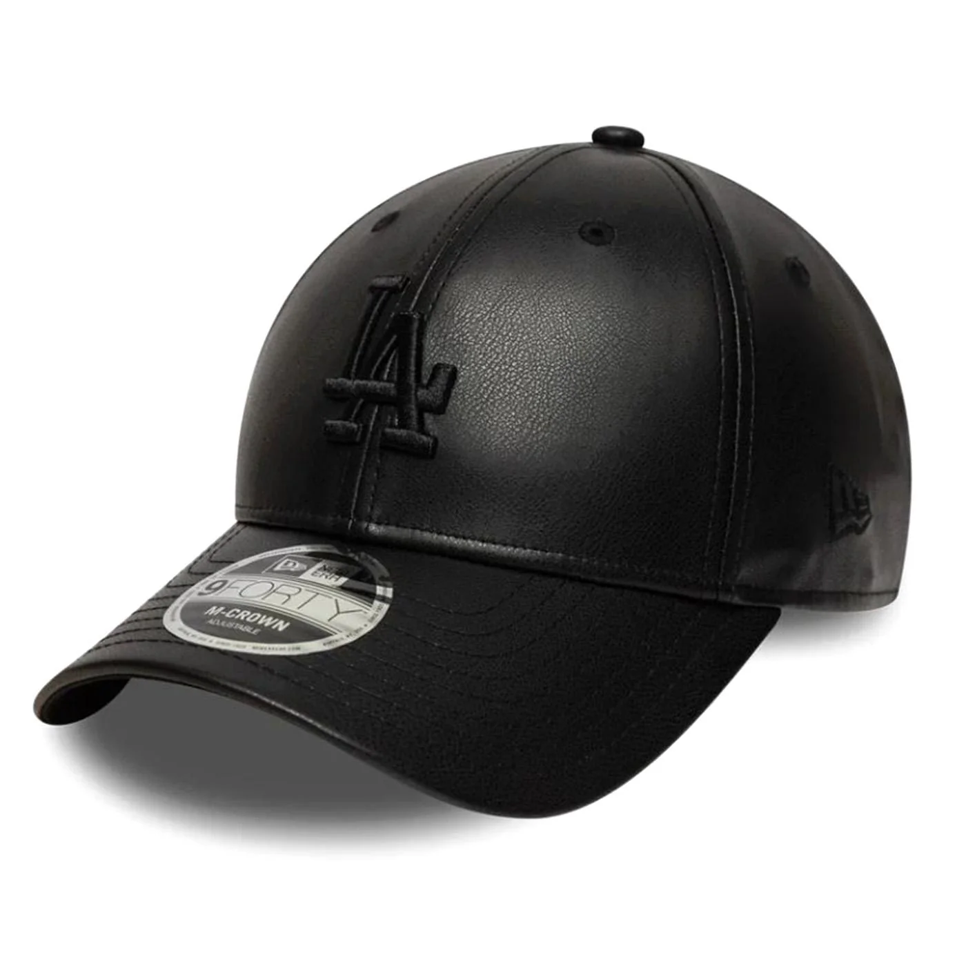 PU 9FORTY® McCrown Los Angeles Dodgers Black - Black Visor Cap NEW ERA ACCESSORIES