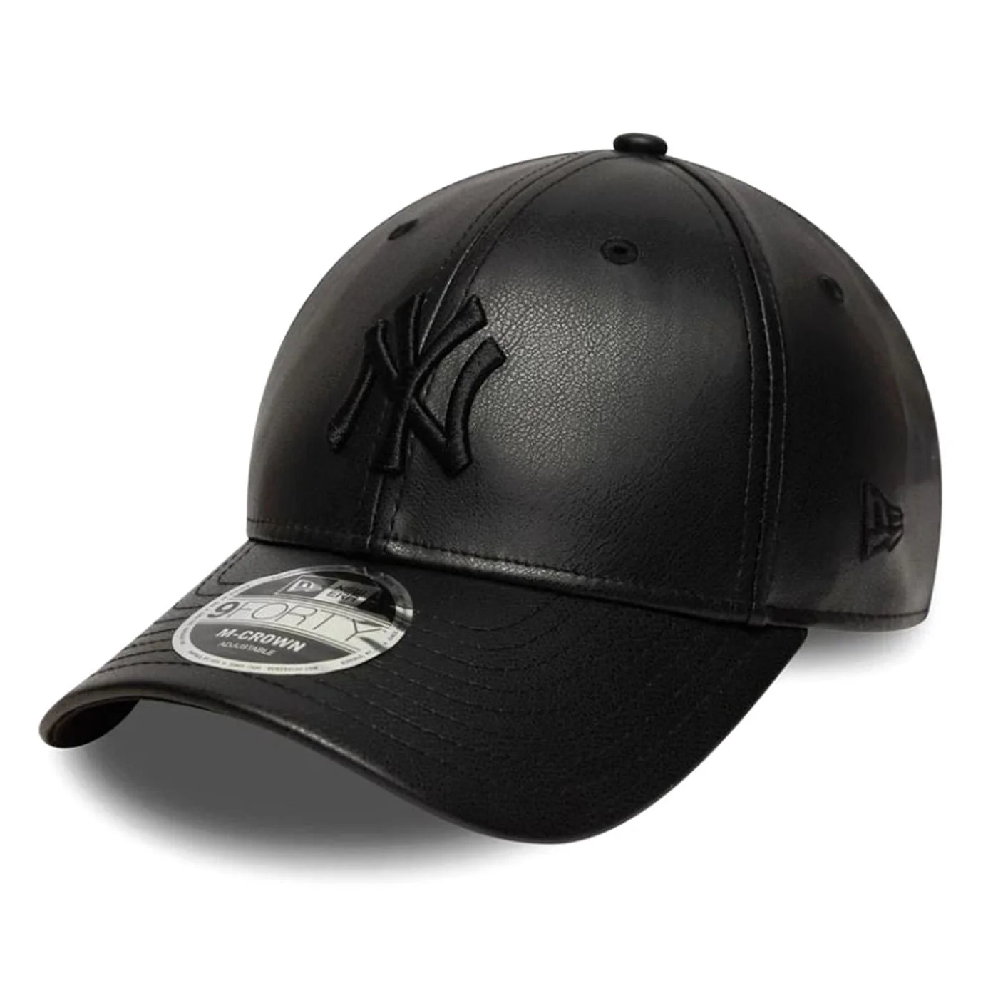 PU 9FORTY® McCrown New York Yankees Black - Black Visor Cap NEW ERA ACCESSORIES