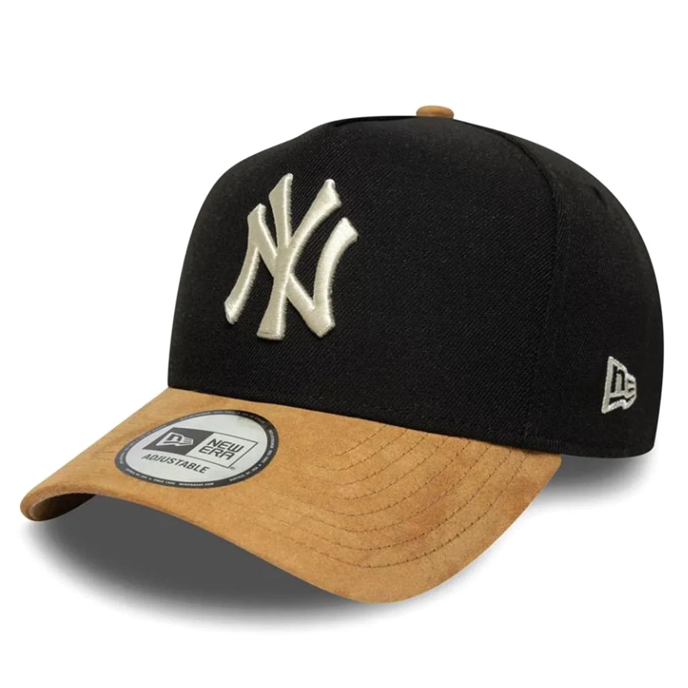 Suede Visor E-Frame New York Yankees Black / Camel - Black Visor Cap NEW ERA ACCESSORIES
