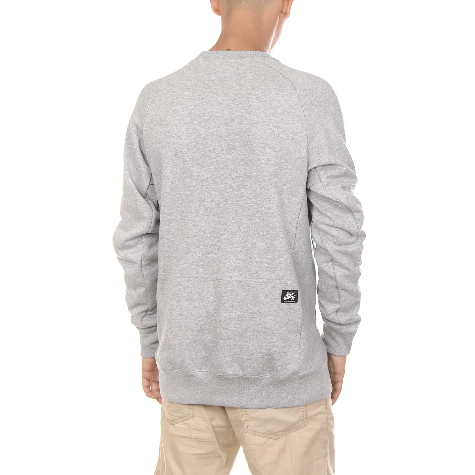 MEN S NIKE SB EVERETT TOP DK GREY HEATHER/BLACK - Image 3
