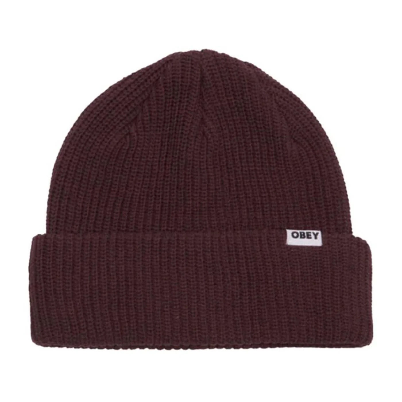 Bold Organic Beanie Plum Perfect - Men's Burgundy Knit Hat OBEY