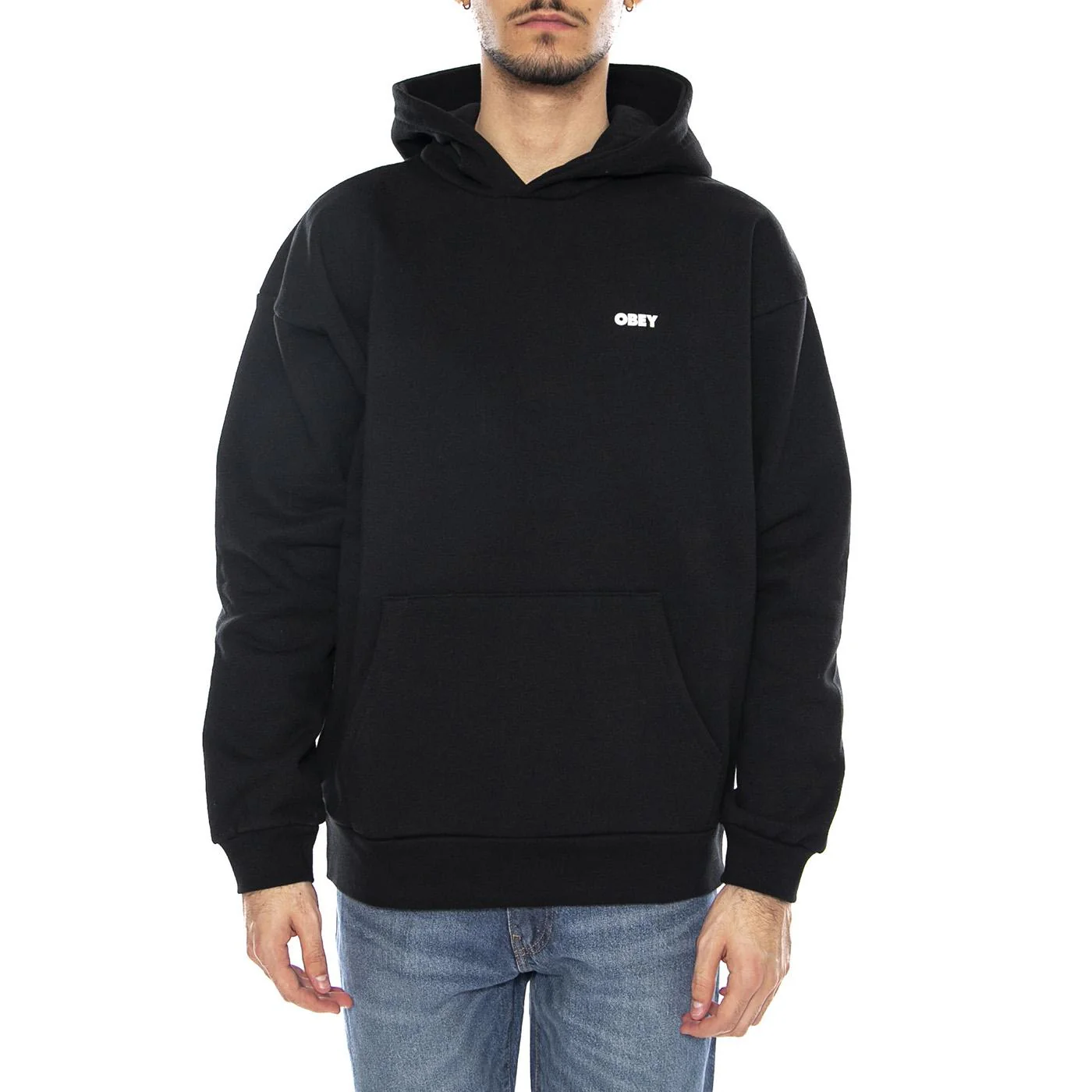 Bold Star Extra Heavy Hoof Fleece - Men's Hoodie Black OBEY - Image 2