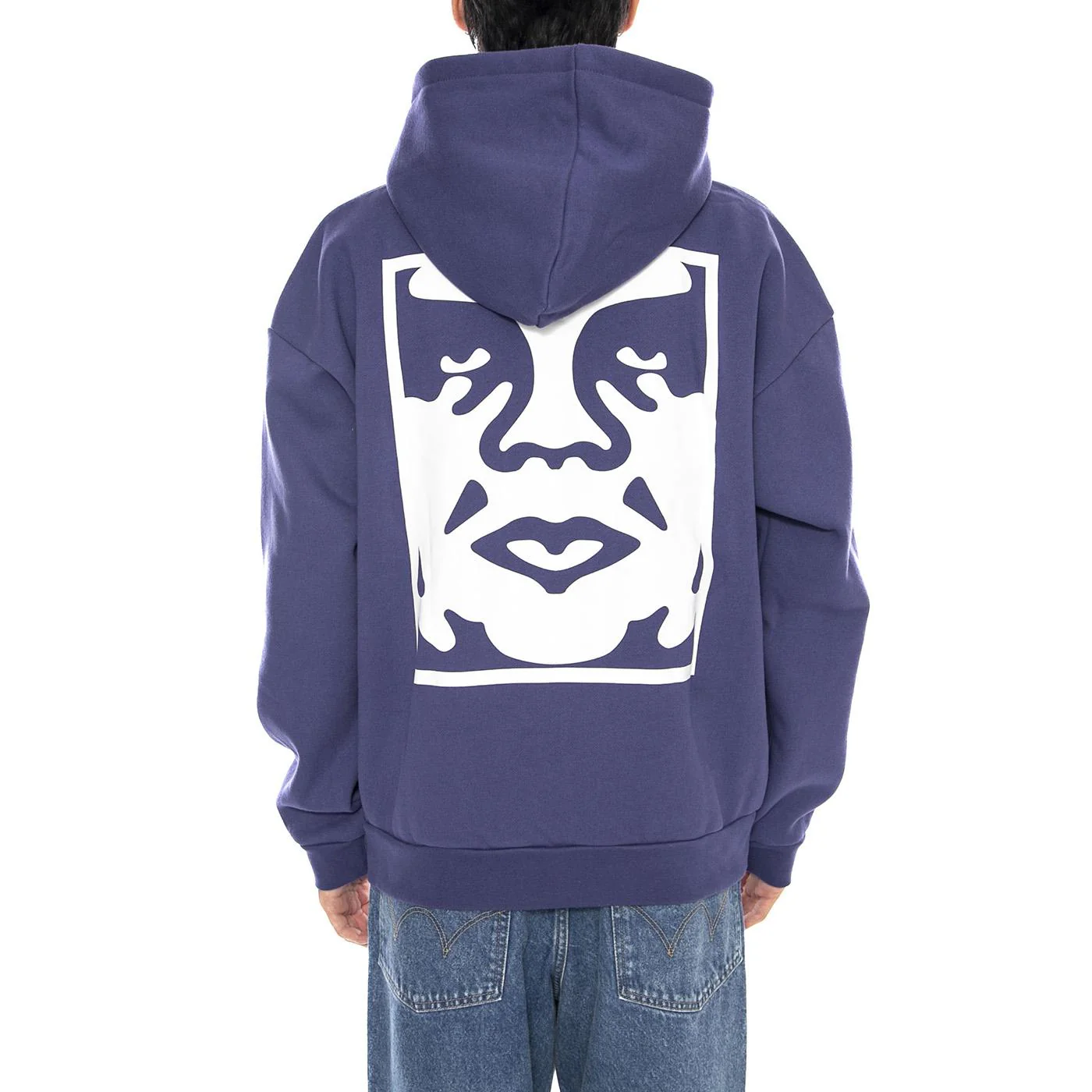 Bold Star Extra Heavy Hoof Fleece Skipper Blue - Men's Hoodie Blue Men OBEY - Image 3