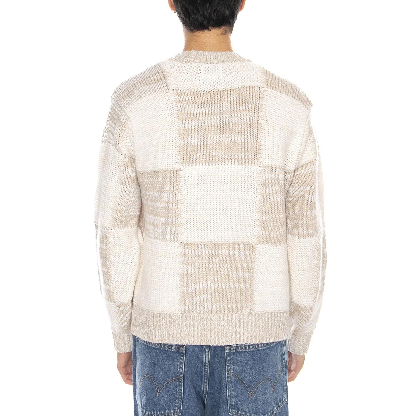 Dominic Sweater Silver Grey Multi - Men's Crew Neck Sweater Multicolor Men OBEY - Image 3