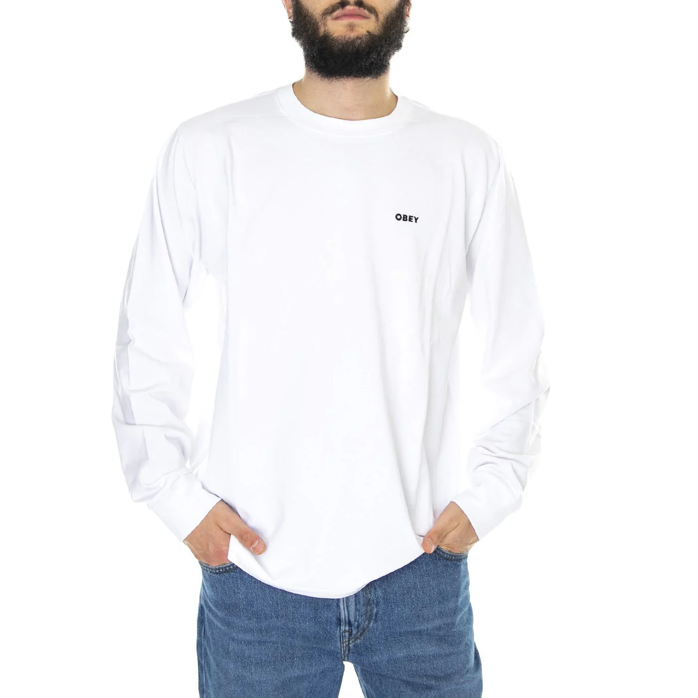 Established Works Bold Tee Ls White