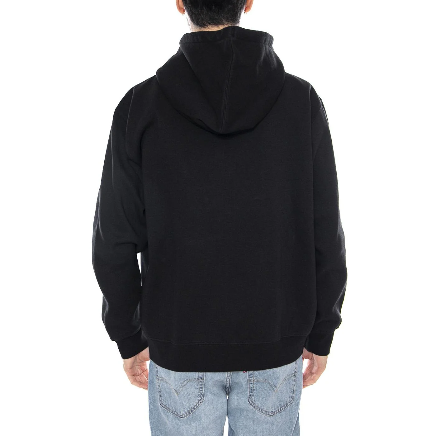 Established Works Eye Zip Hood -- Black Men's Sweatshirt OBEY - Image 3