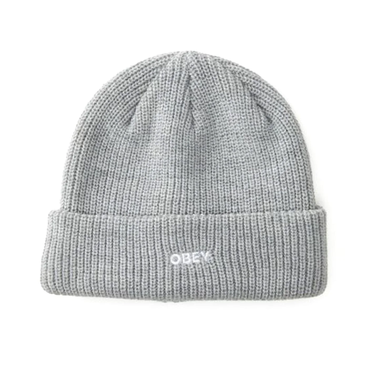 Future Beanie Heather Grey - Grey Knit Hat OBEY ACCESSORIES