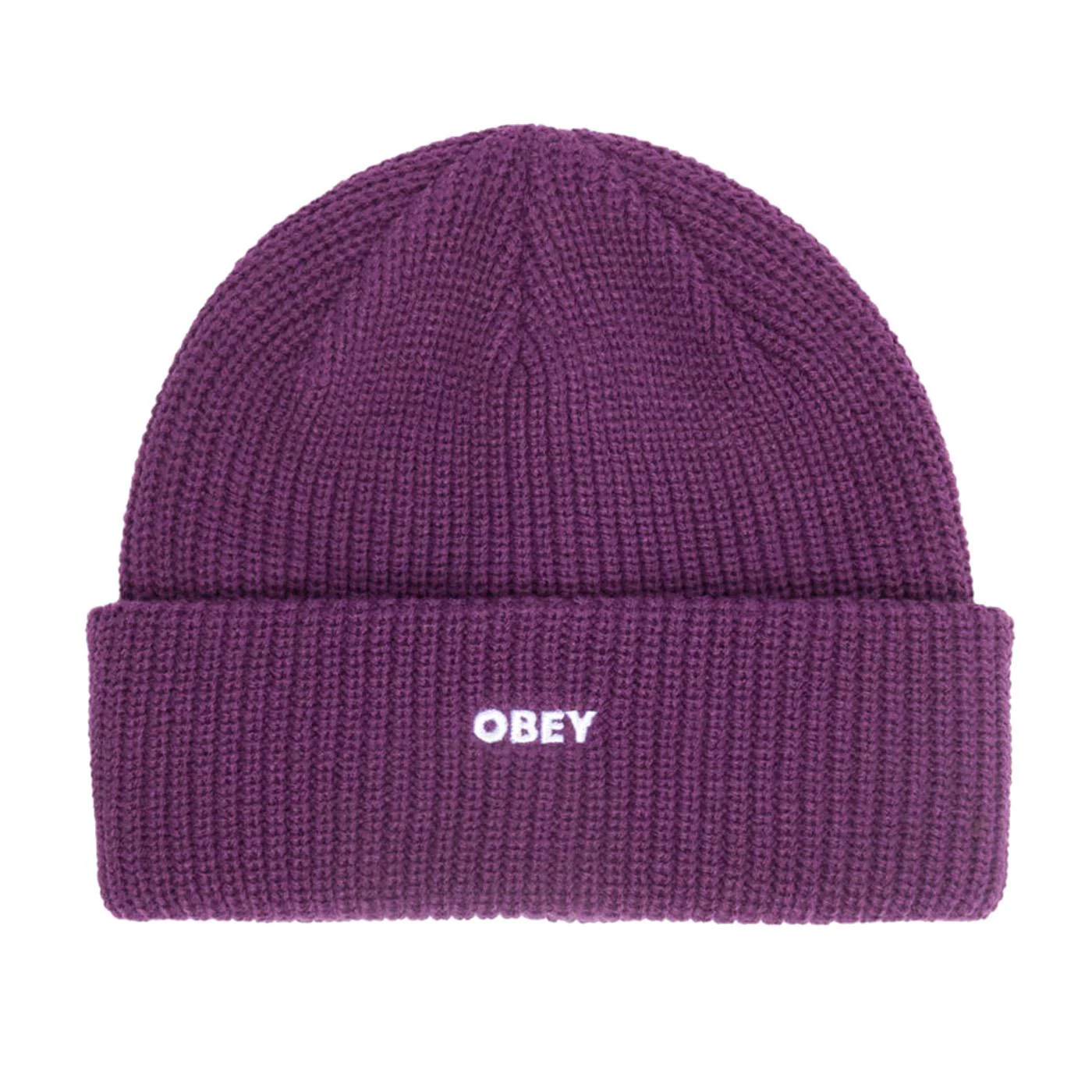 OBEY Future Beanie Wineberry - Men's Purple Ribbed Knit Hat