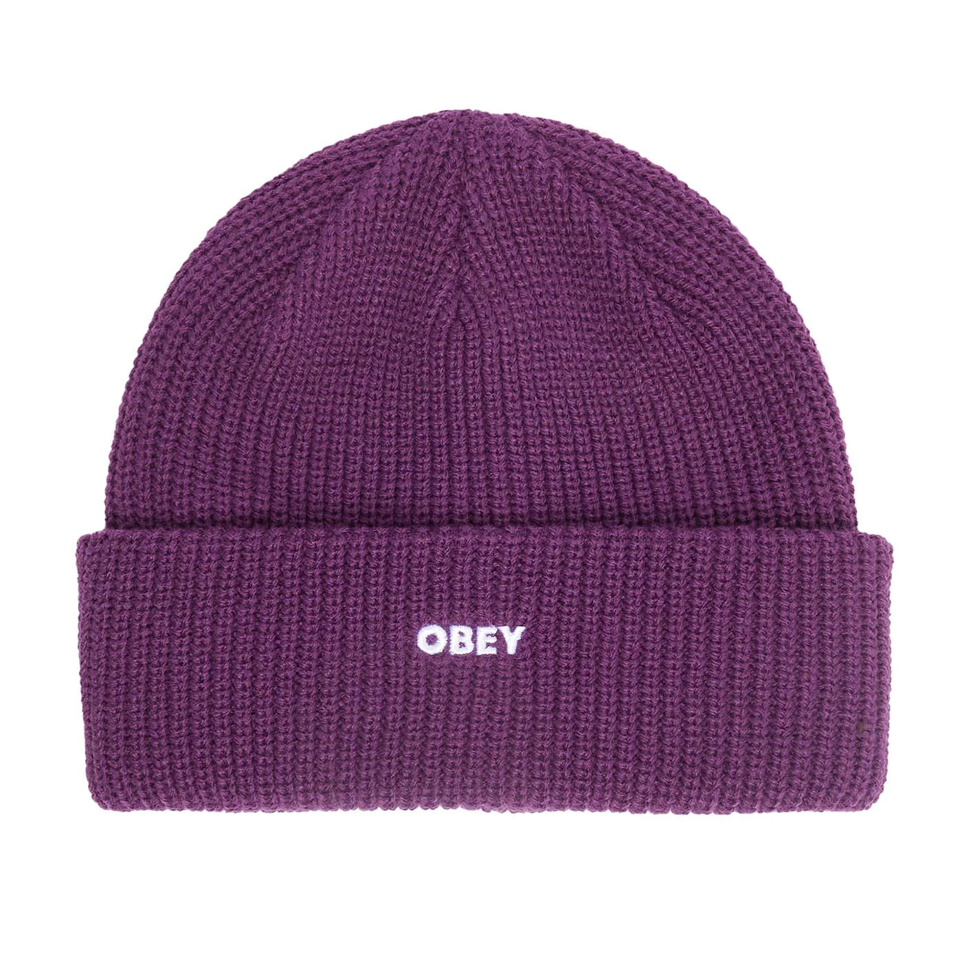 OBEY Future Beanie Wineberry - Men's Purple Ribbed Knit Hat - Image 2