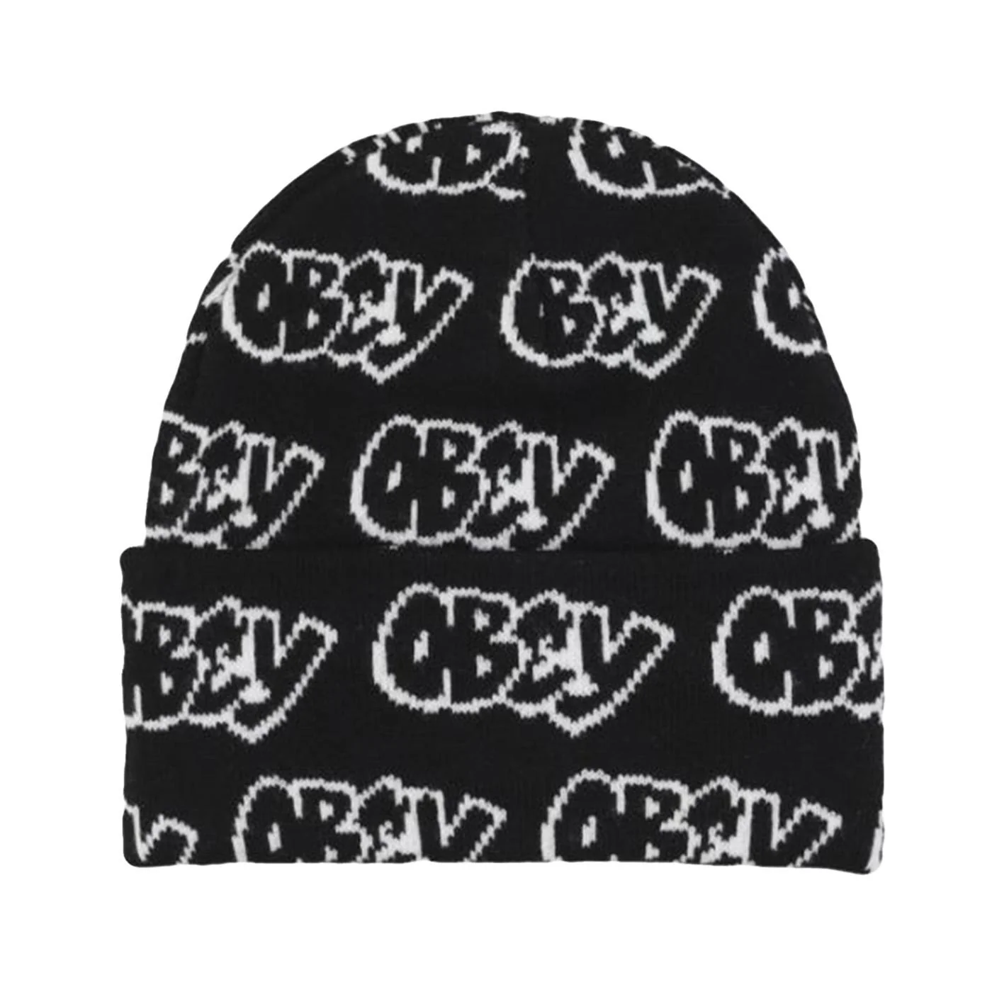 Good Times Beanie Black Multi - Black / Multi-Color Knit Beanie OBEY ACCESSORIES - Image 2