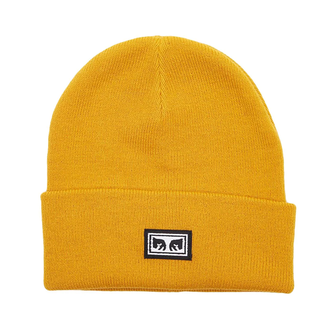 Icon Eyes Beanie Satin Brass - Orange Knit Beanie OBEY ACCESSORIES