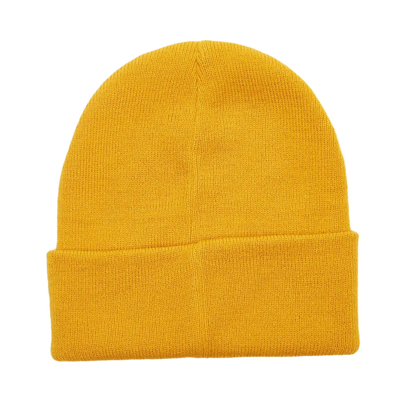Icon Eyes Beanie Satin Brass - Orange Knit Beanie OBEY ACCESSORIES - Image 2