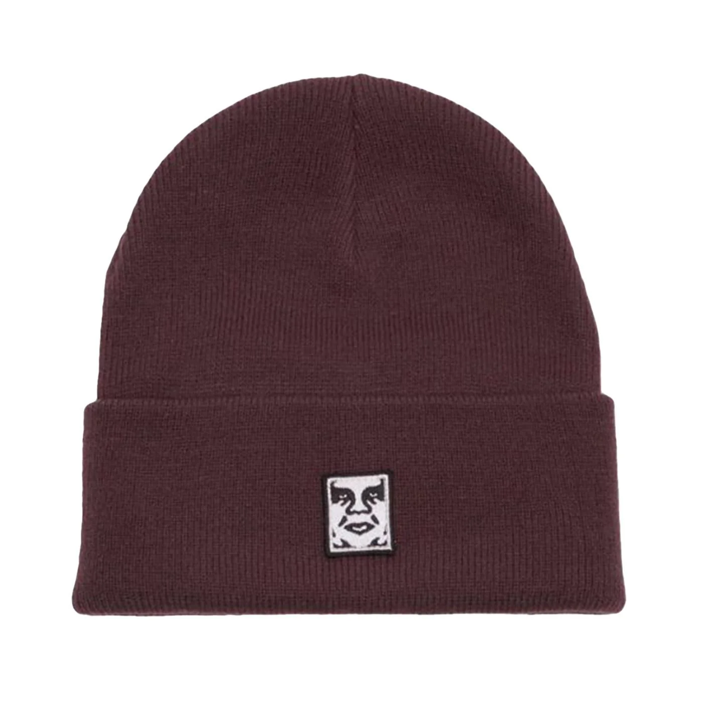 Icon Patch Cuff Beanie Plum Perfect - Purple Knit Hat OBEY ACCESSORIES
