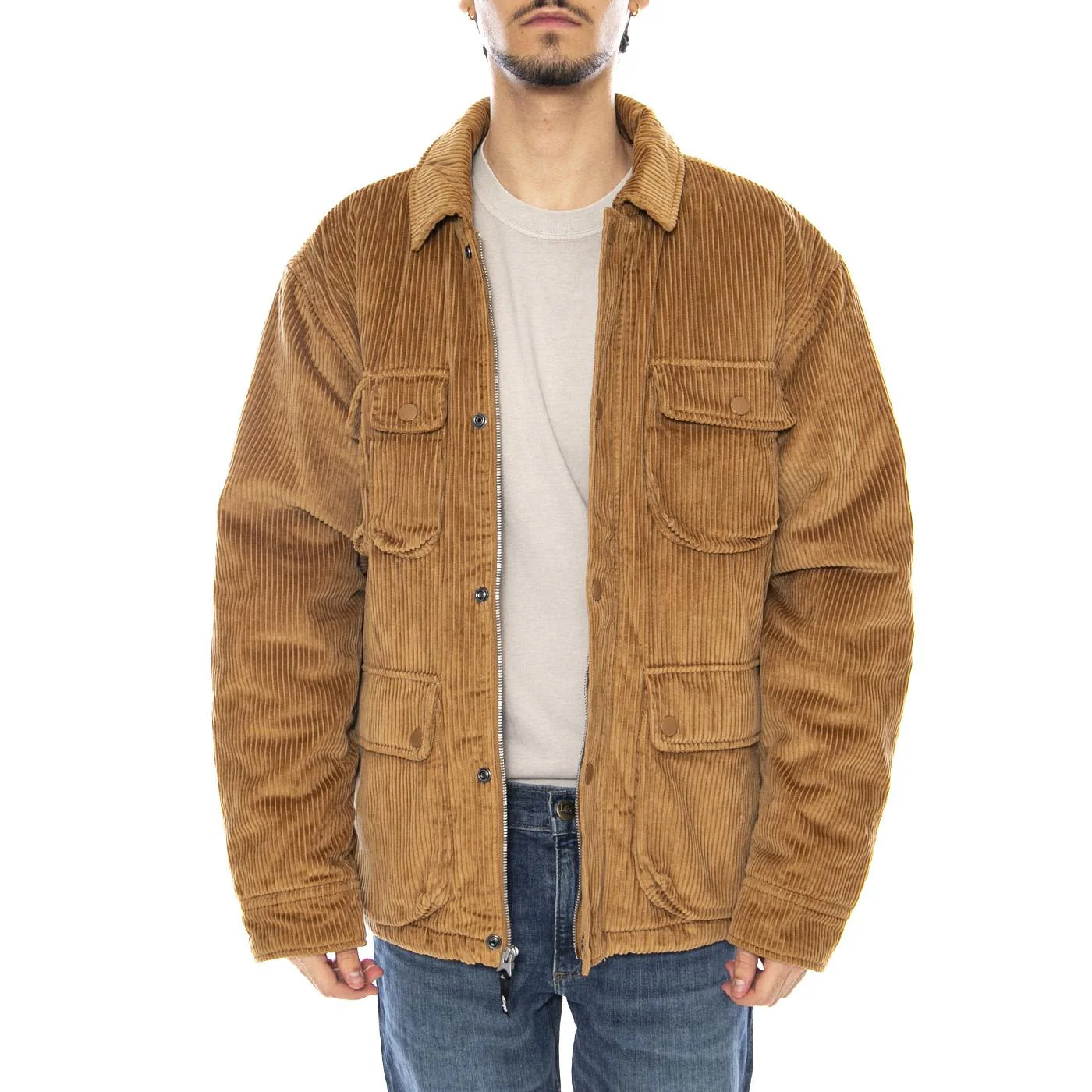 Larson Jacket Brown - Men's Brown Jacket Men OBEY - Image 2