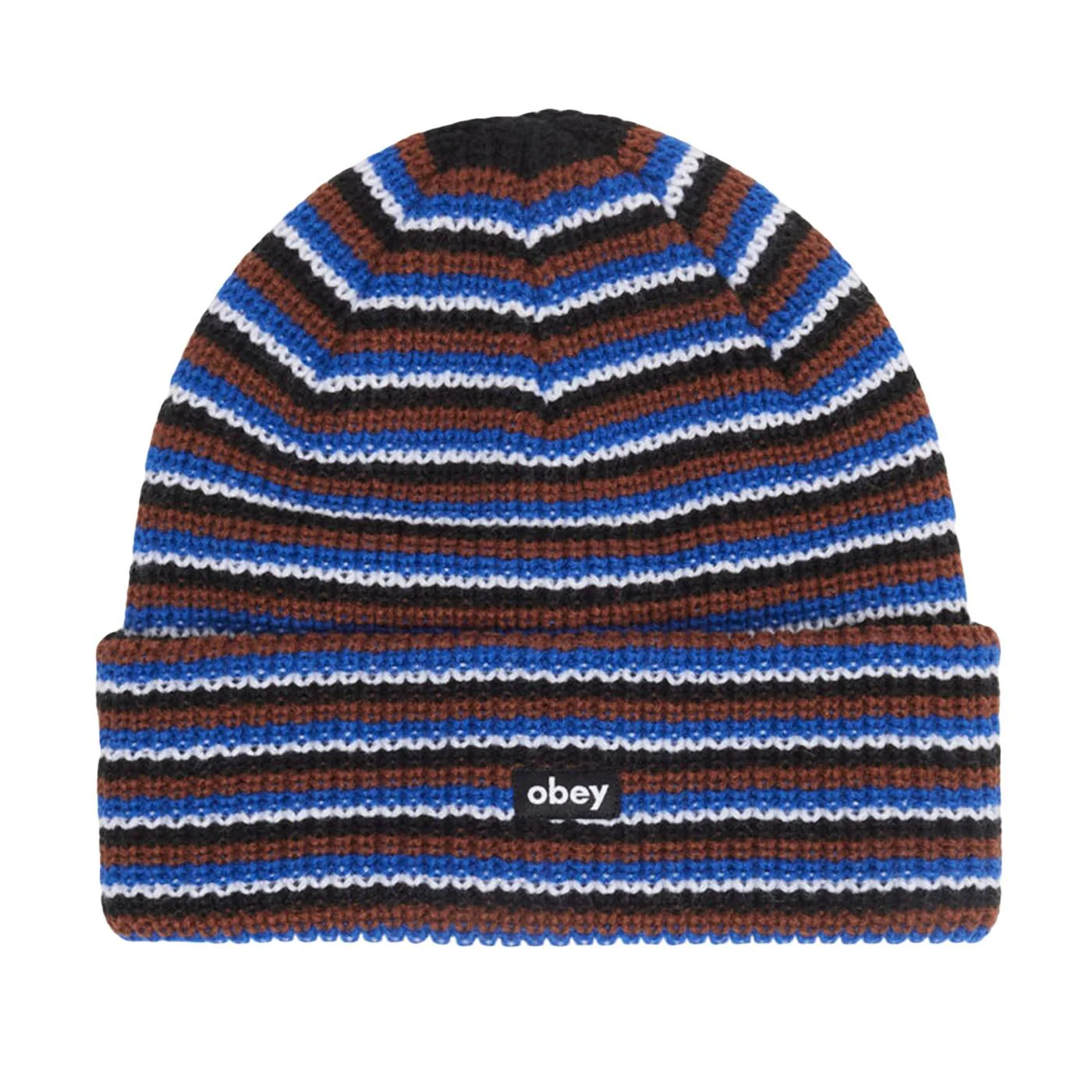 Loose Groove Beanie Black Multi - Multicolored Knit Beanie OBEY ACCESSORIES