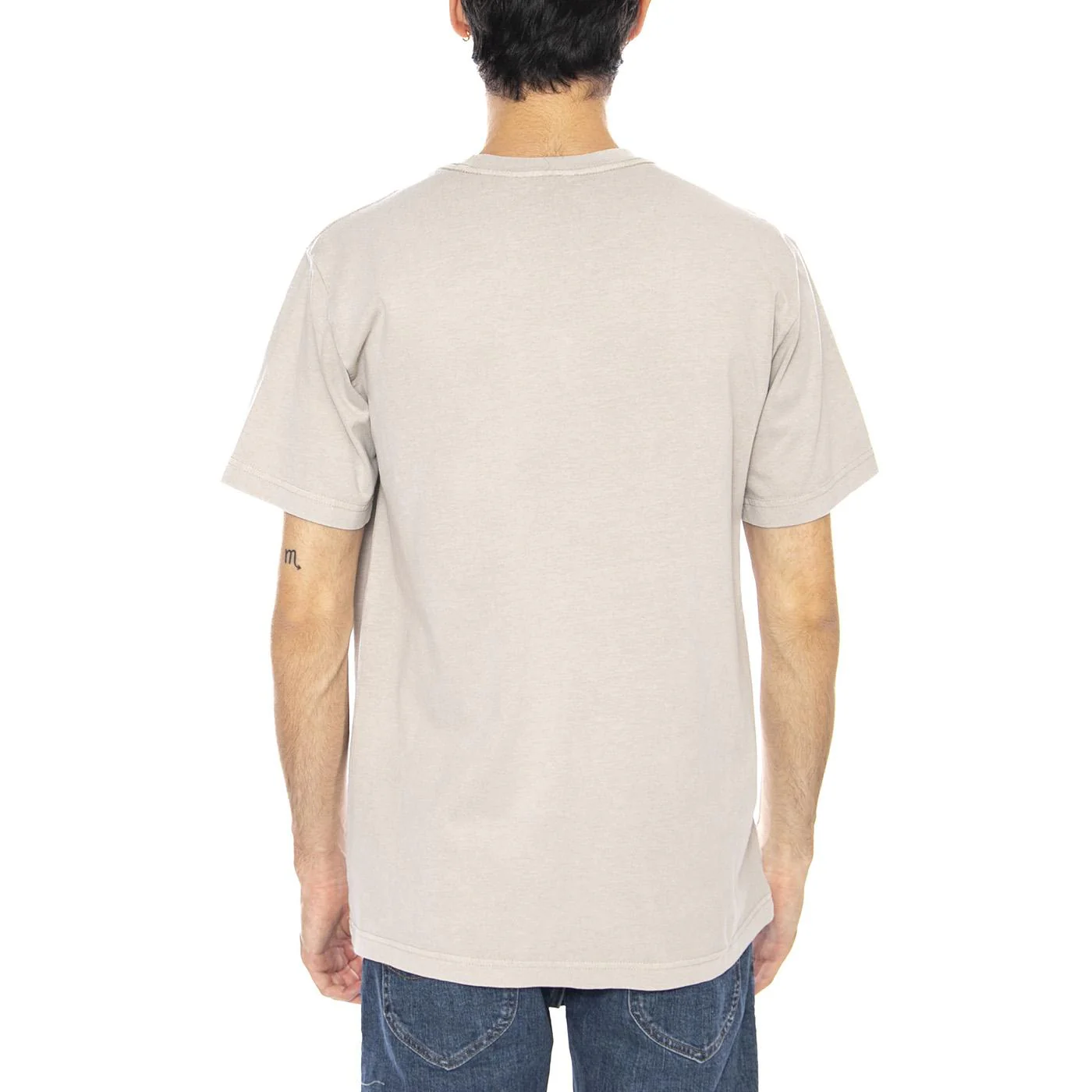 Lowercase Pigment Tee SS Pigment Silver Grey - Men's Crew Neck T-Shirt Grey Men OBEY - Image 3