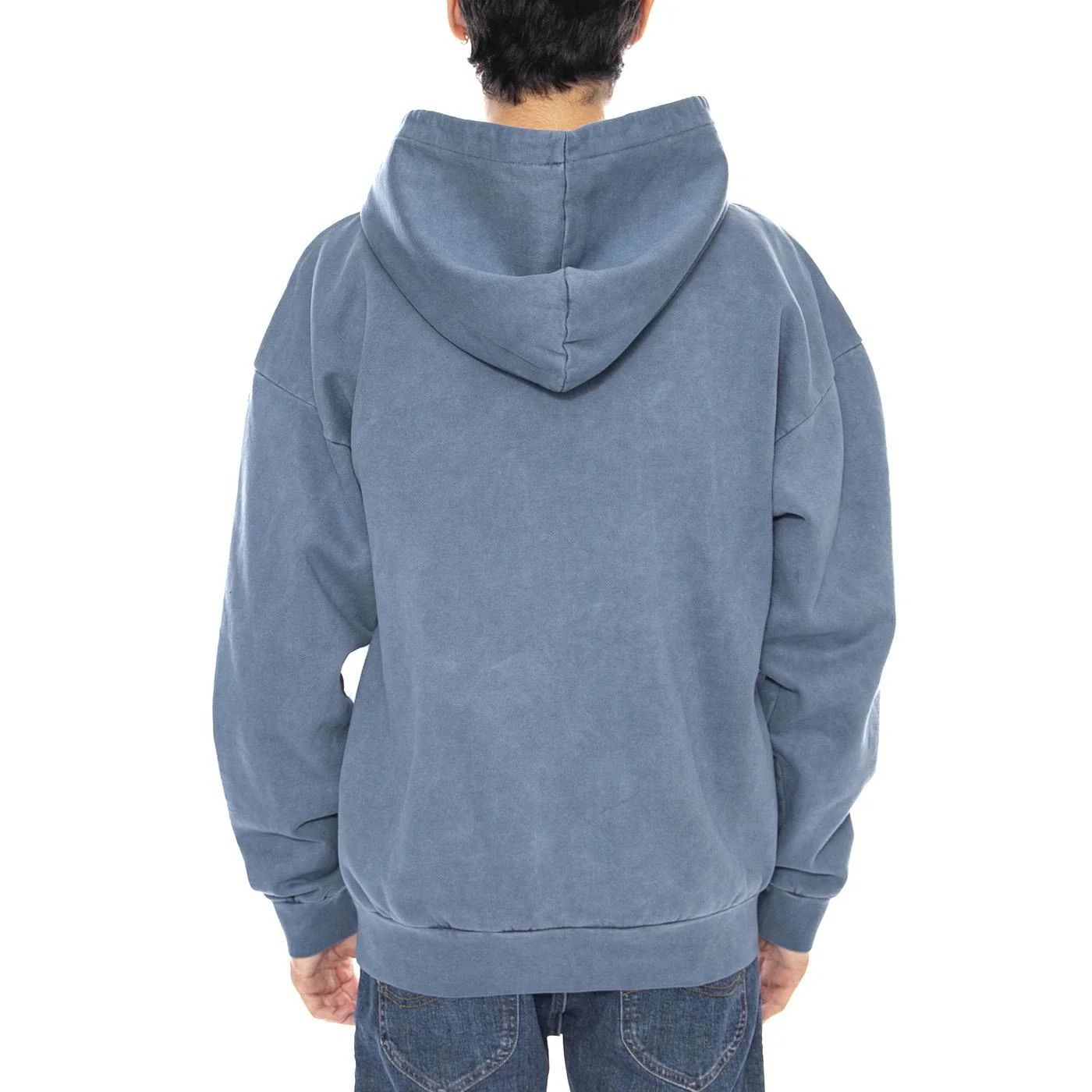Lowercase Pigment Zip Hood Fleece Turquoise - Men's Hoodie Green Men OBEY - Image 3