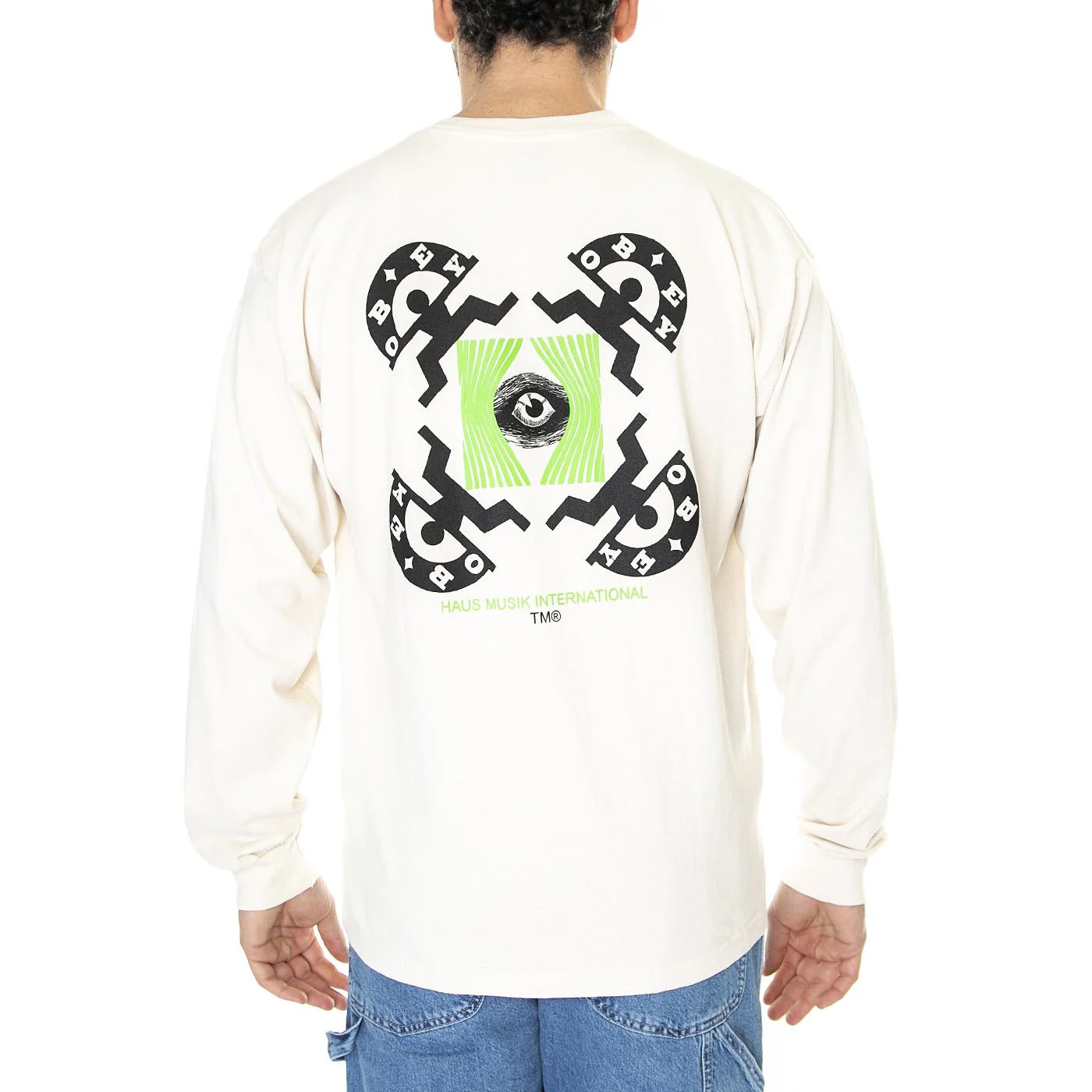 M' Obey Haus Musick Heavyweight Tee L/S Sago - Image 3