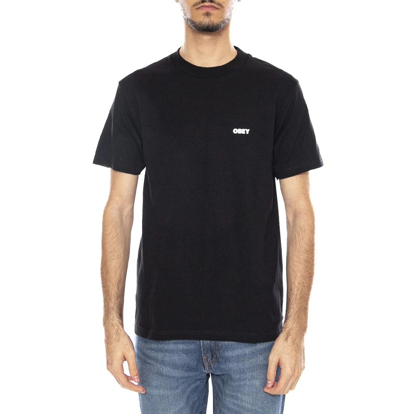 Obey Alternate Reality Tee -- Men's Crew Neck T-Shirt Black Men OBEY - Image 2