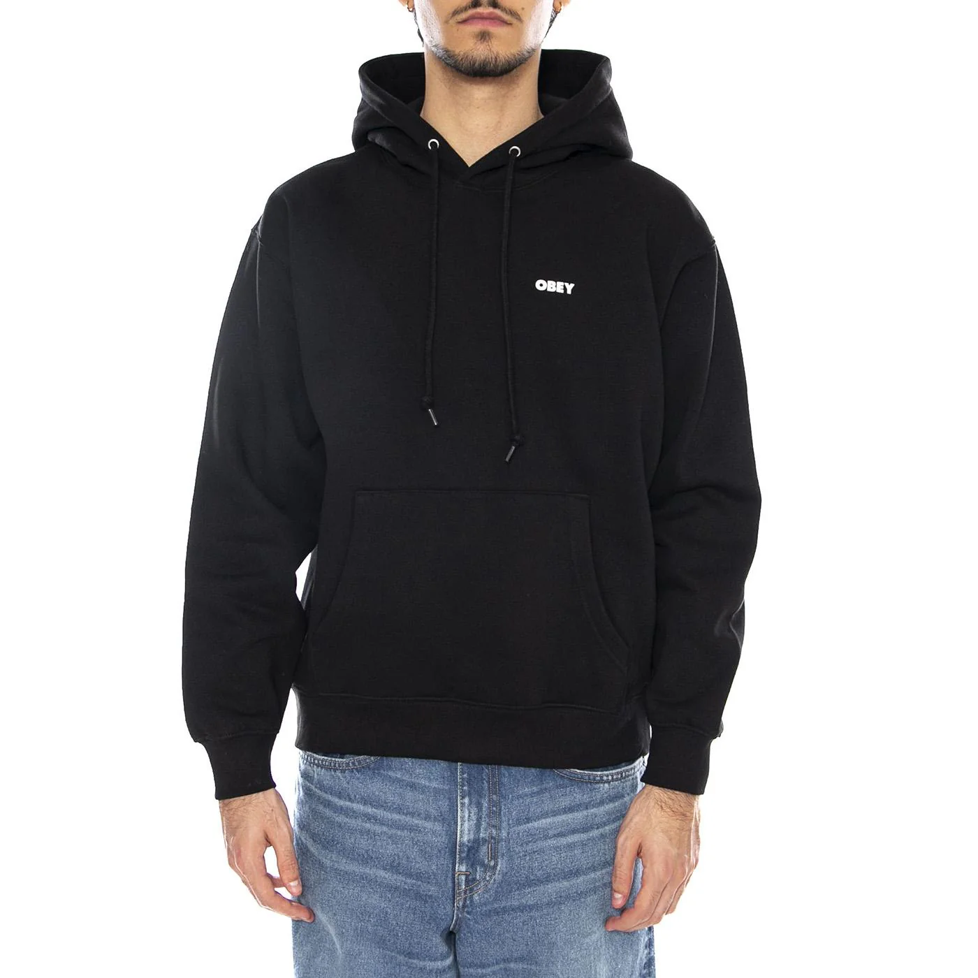 OBEY Art Studio Flowers Fleece - Men's Black Hoodie OBEY - Image 2