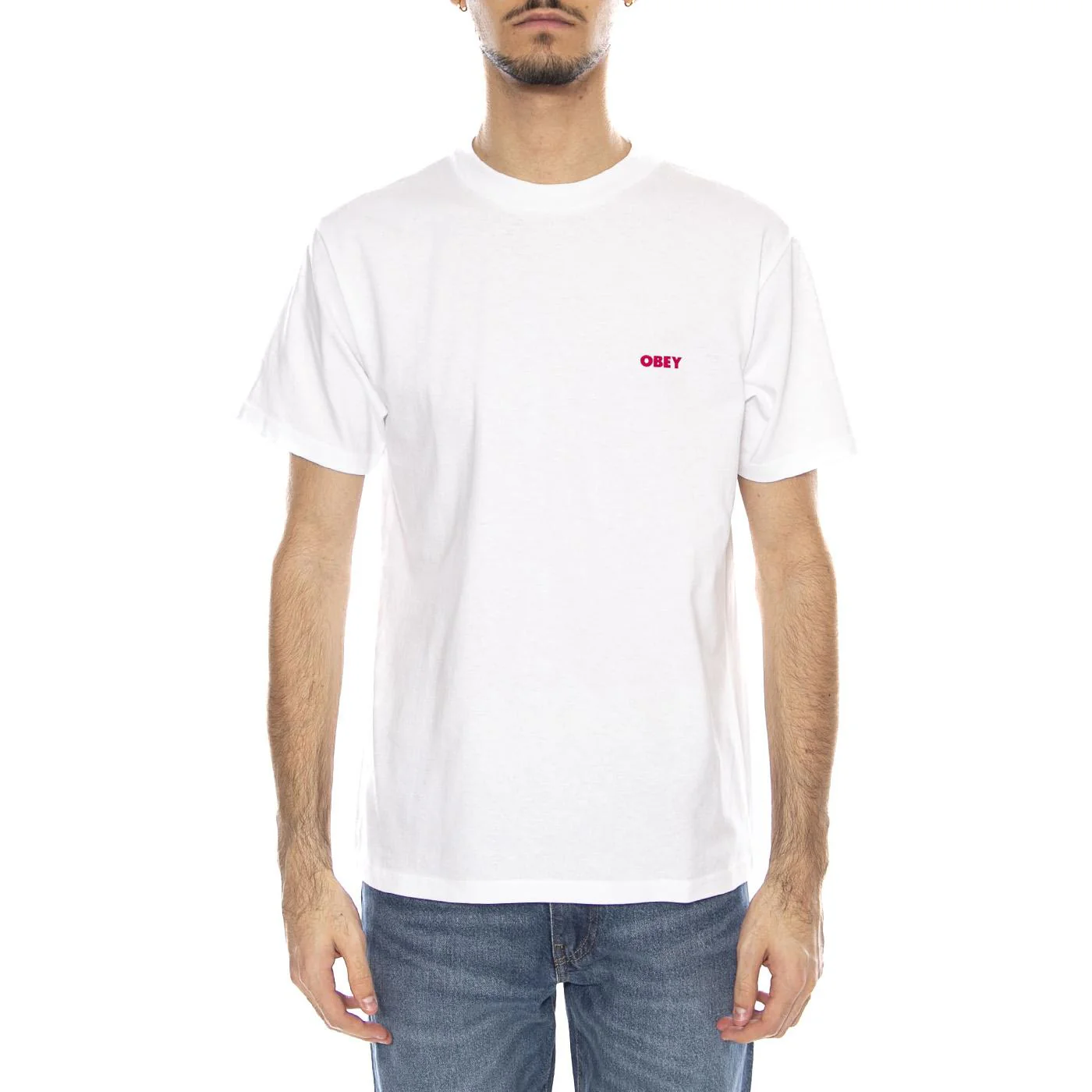 OBEY Art Studio Flowers Tee -- Men's Crew Neck T-Shirt White Men OBEY - Image 2
