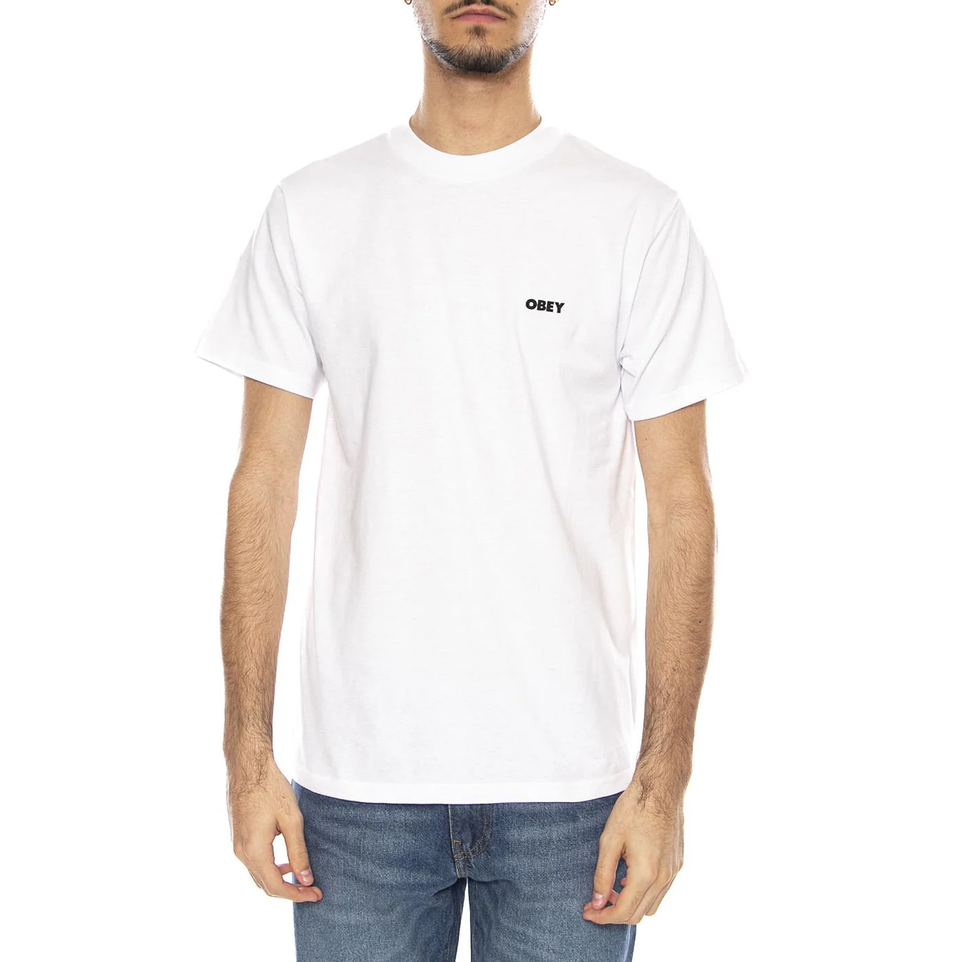 Obey Class Dropout Tee -- Men's Crew Neck T-Shirt White Men OBEY - Image 2
