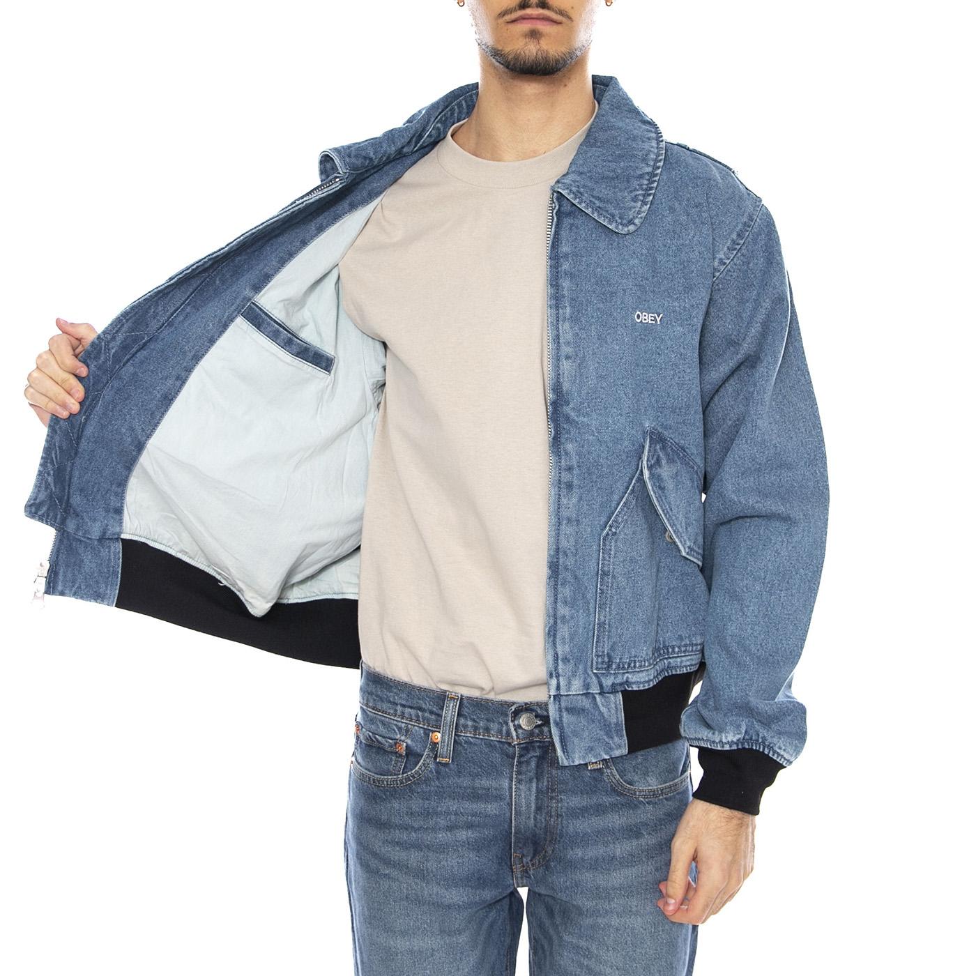 OBEY Denim CWU Jacket -- Men's Denim Jacket OBEY - Image 4