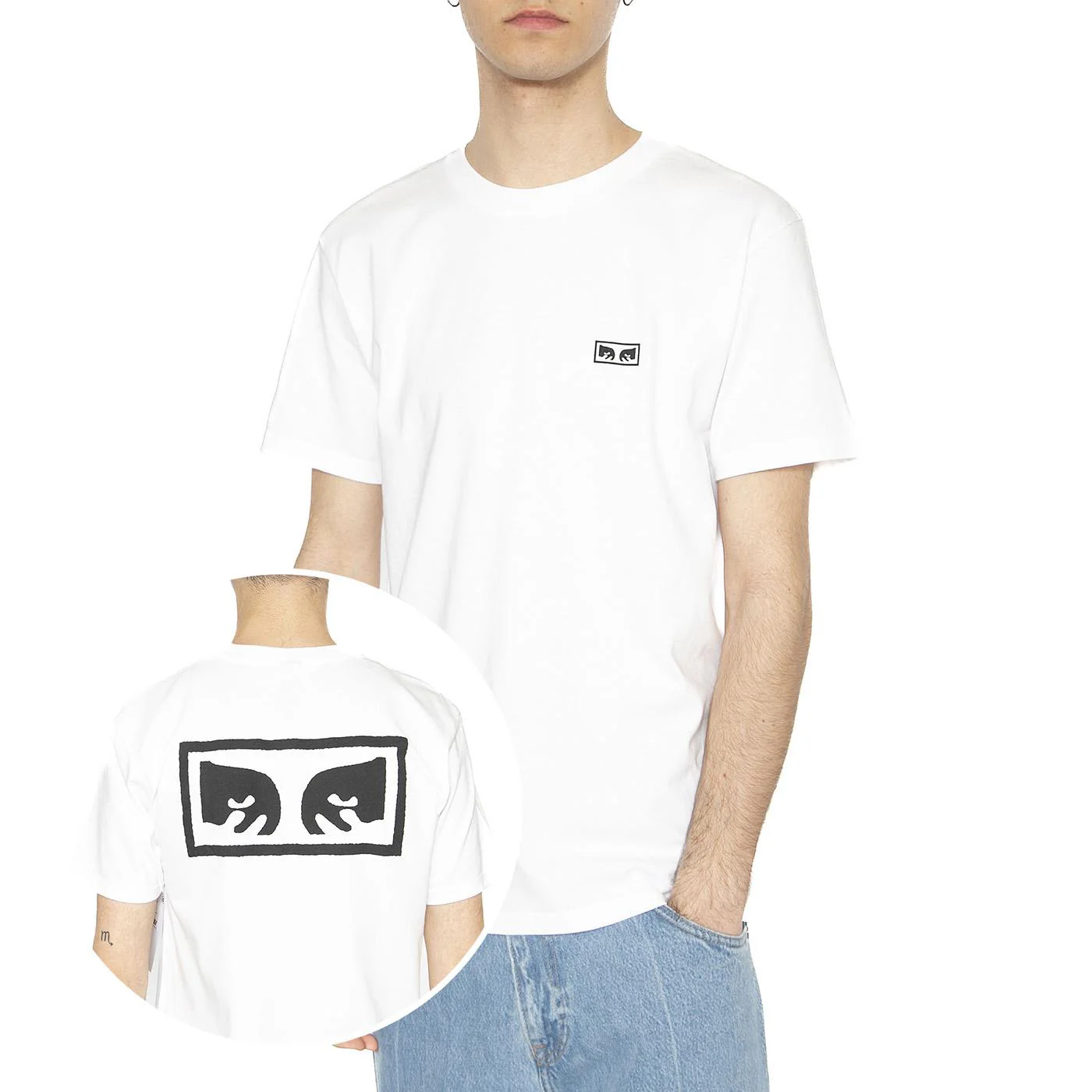 Obey Eyes 3 Tee White