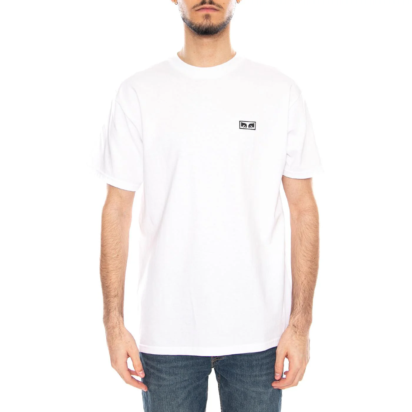 OBEY Eyes 3 Tee White - Men's Crew Neck T-Shirt White Men OBEY - Image 2