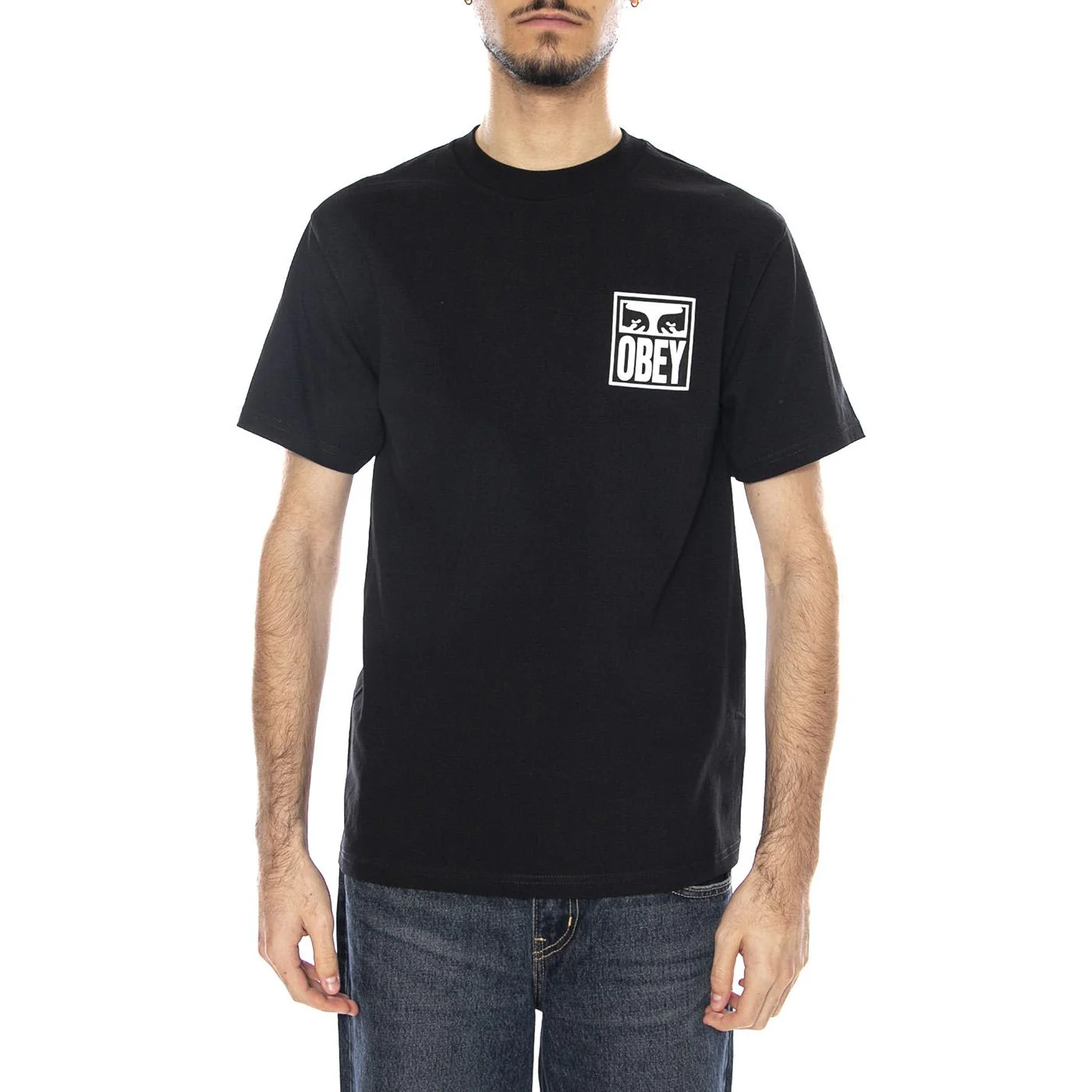 Obey Eyes Icon 2 T-Shirt -- Men's Black T-Shirt OBEY - Image 2