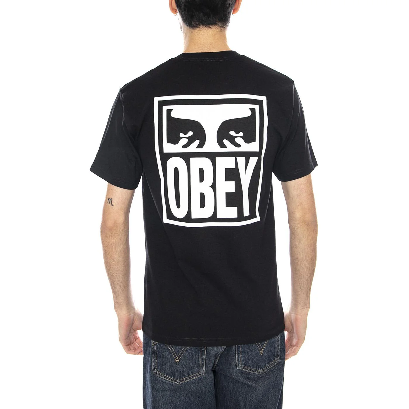 Obey Eyes Icon 2 T-Shirt -- Men's Black T-Shirt OBEY - Image 3
