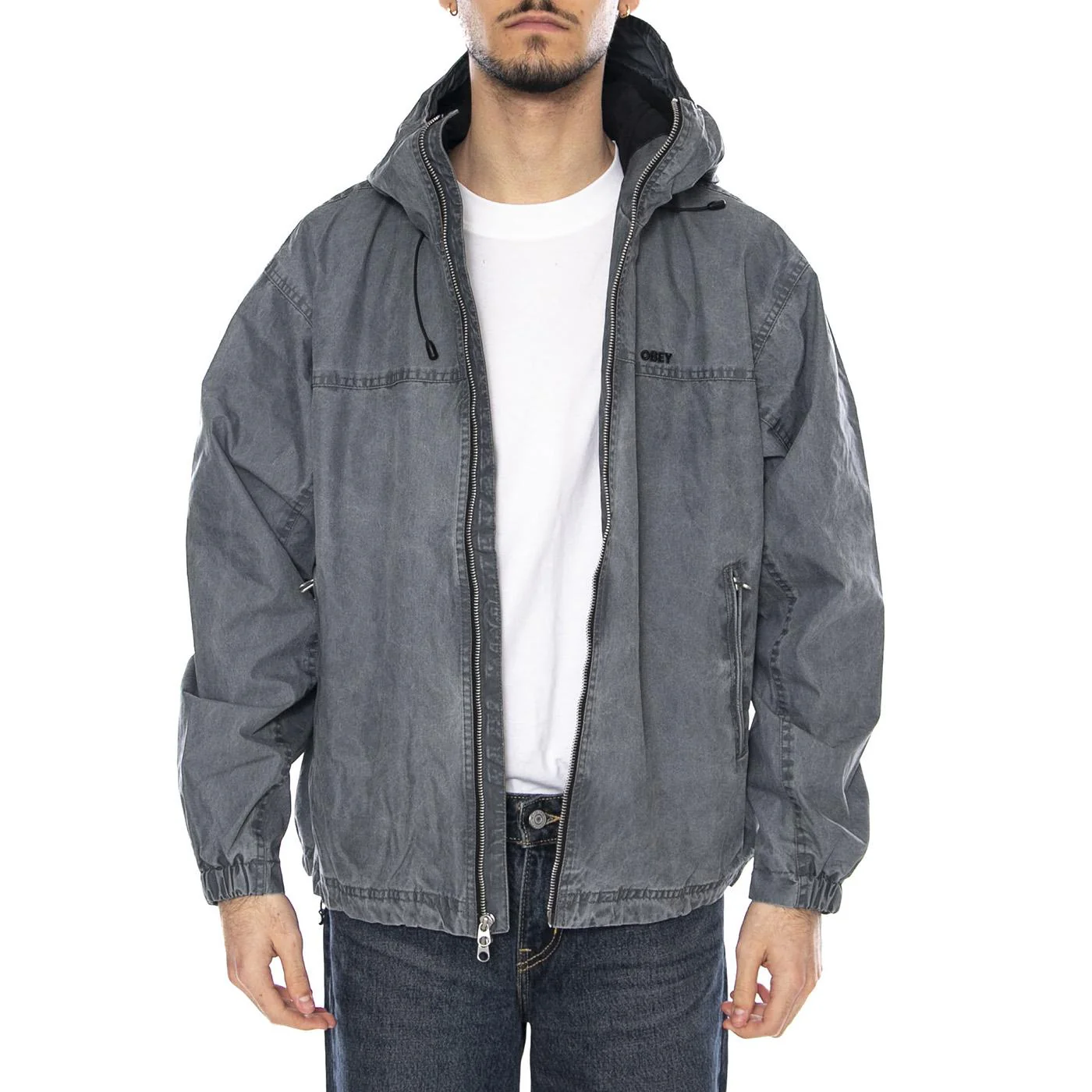 Obey Highland Jacket -- Men's Jacket Pigment Anthracite Grey Men OBEY - Image 2