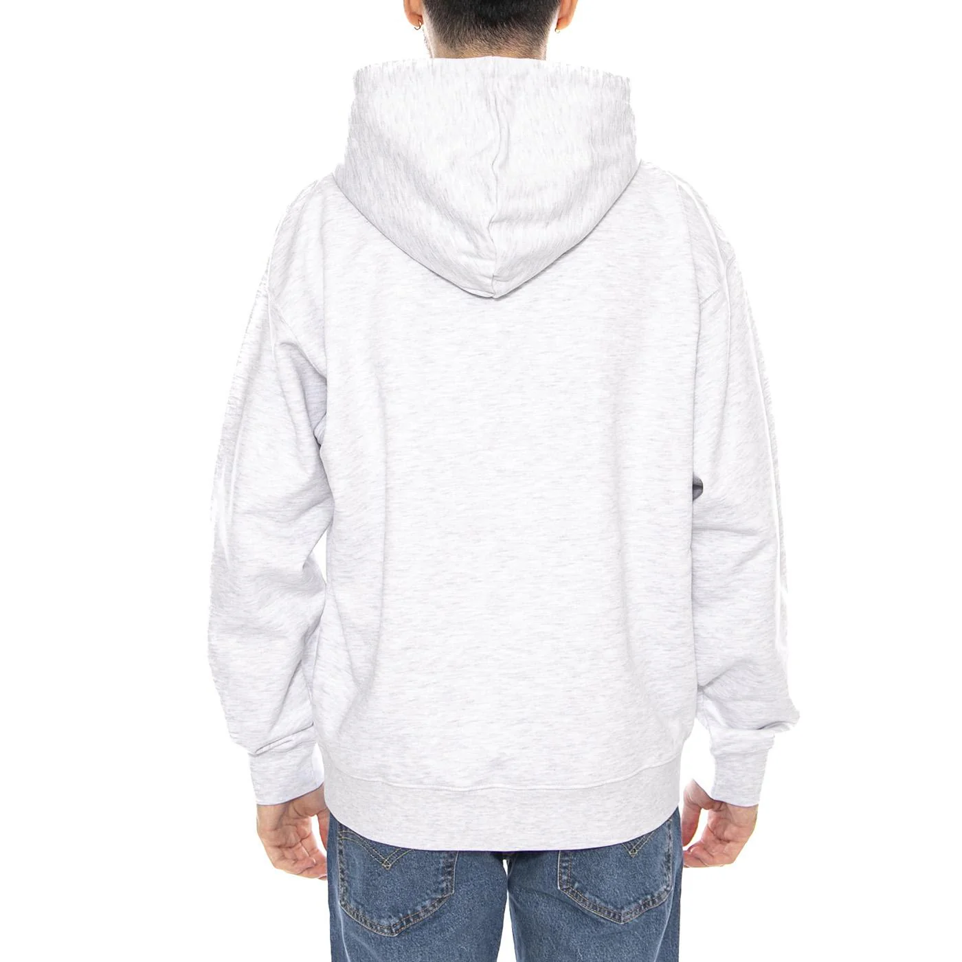 Obey Osaka Photo Fleece Ash Grey -- Men's Hoodie Light Grey Men OBEY - Image 3
