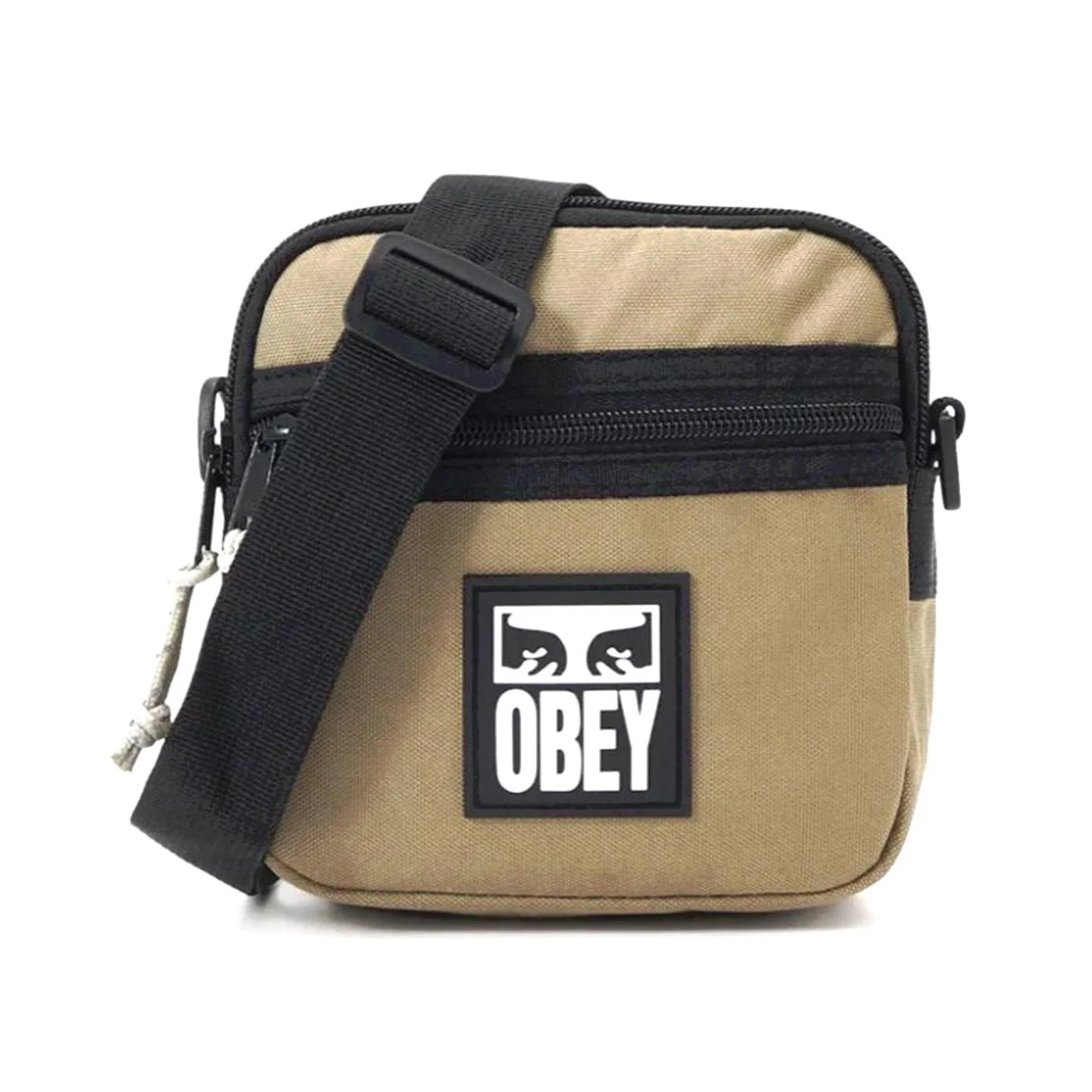 OBEY Small Messenger Bag Silver Grey - Beige Shoulder Bag OBEY ACCESSORIES - Image 2