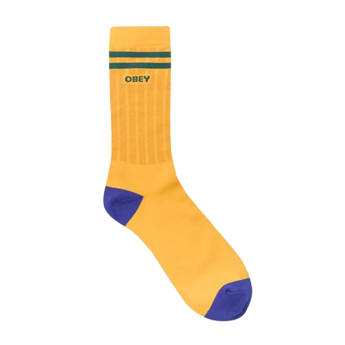 Obey Soccer Socks Gold / Green - OBEY Men's Yellow Socks