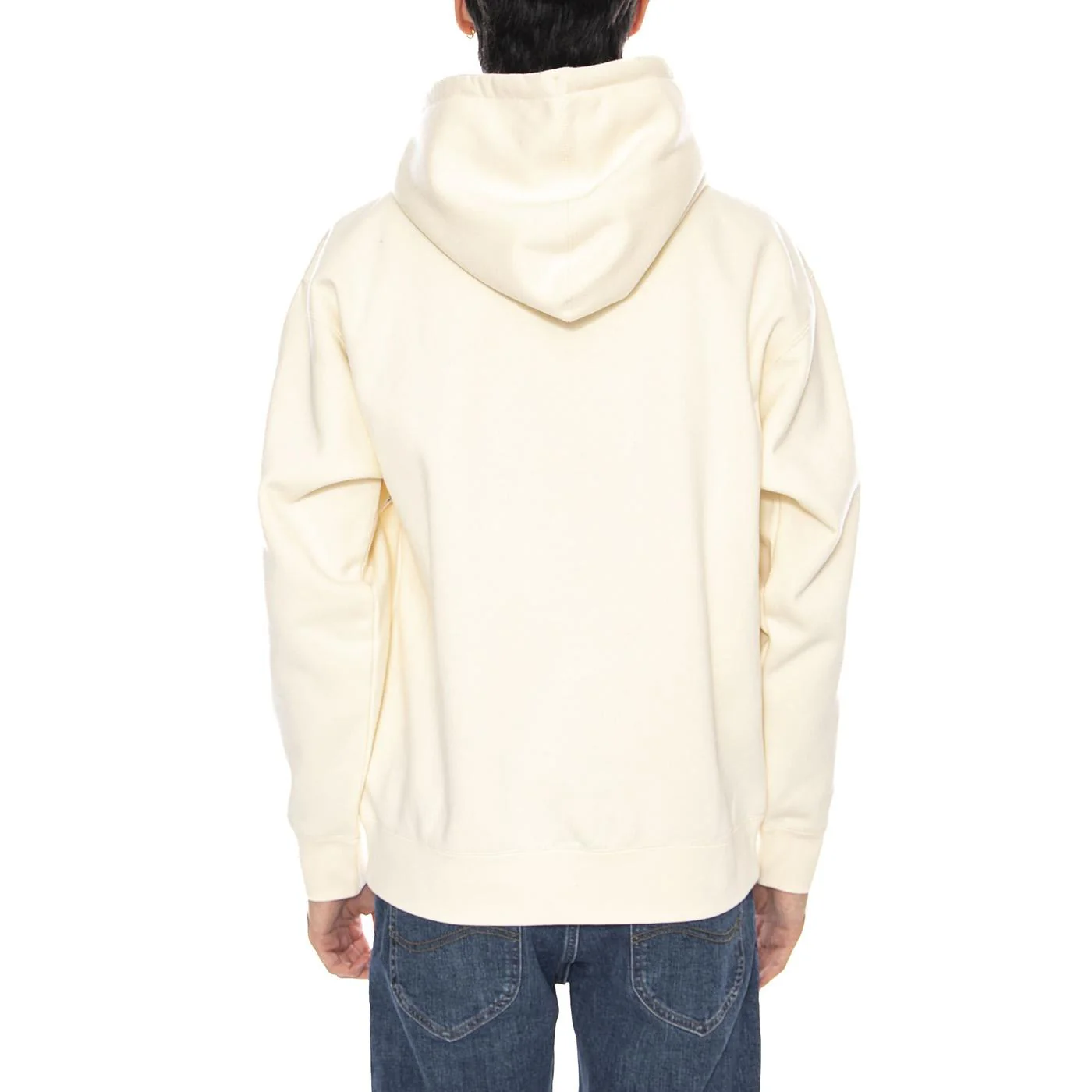 Obey TV Fleece White - Men's White Hoodie OBEY - Image 3