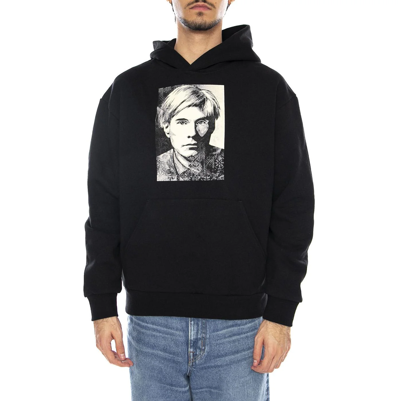 OBEY Warhole Fleece Black - Men's Hoodie Black Men OBEY - Image 2