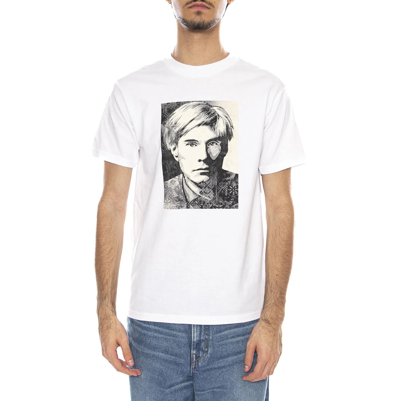 Obey Worhole Tee White - Men's Crew Neck T-Shirt White OBEY - Image 2