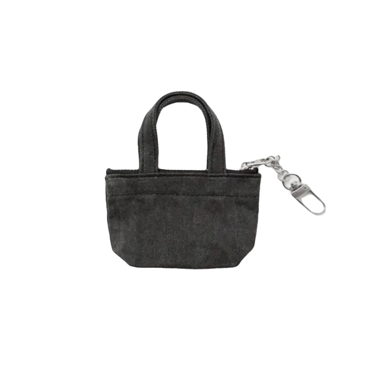 Pigment Totebag Keychain - Black Totebag Keychain for Men OBEY - Image 2