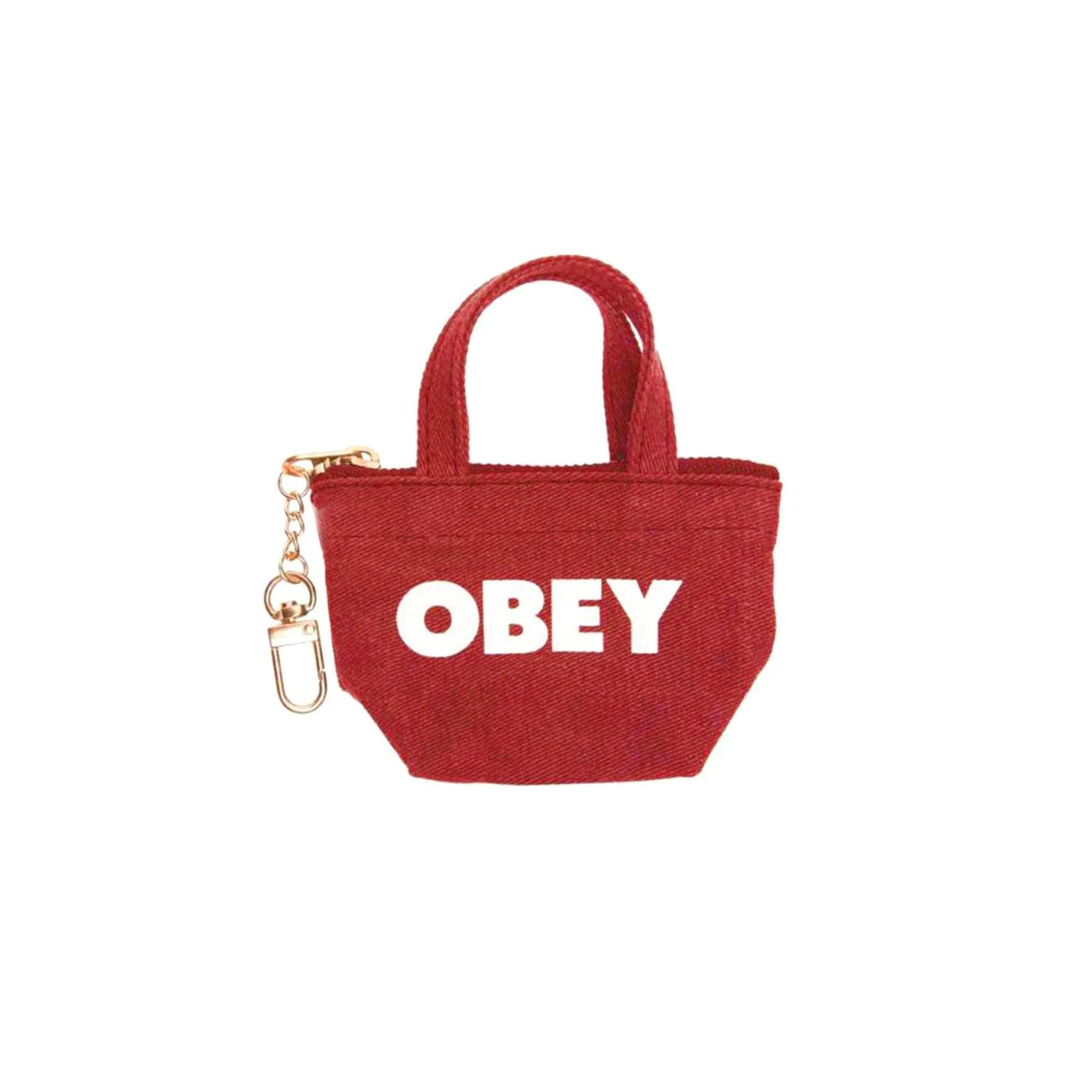 Pigment Totebag Keychain - Red Totebag Keychain for Men OBEY